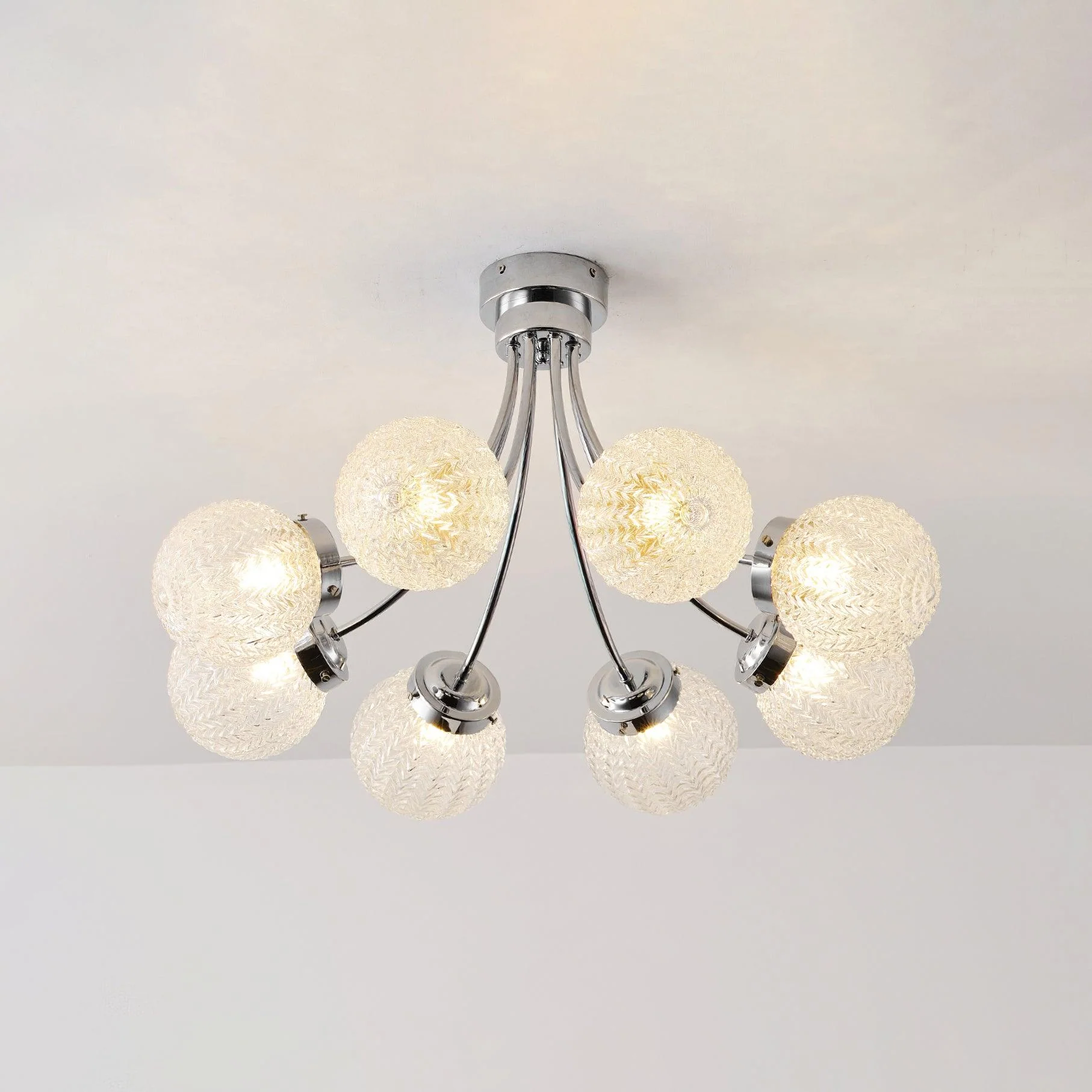 Carved Glass Ceiling Lamp - Image 27