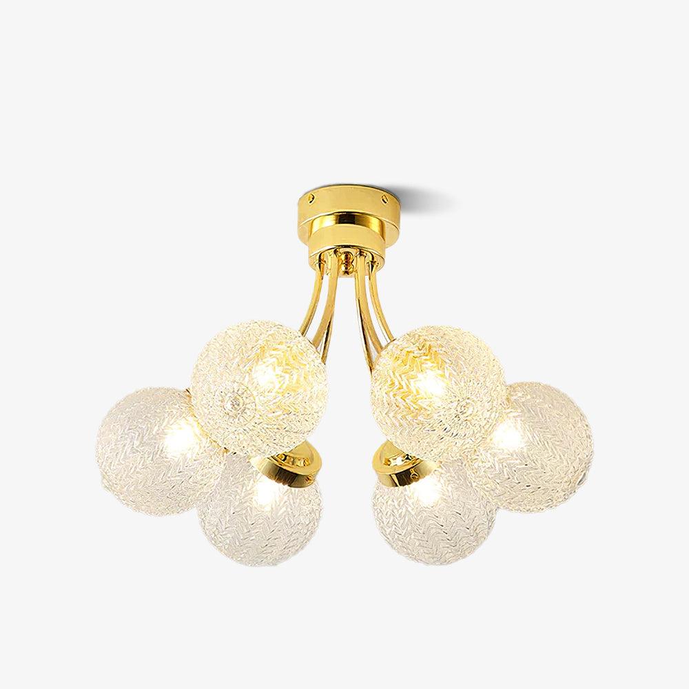 Carved Glass Ceiling Lamp - Image 30