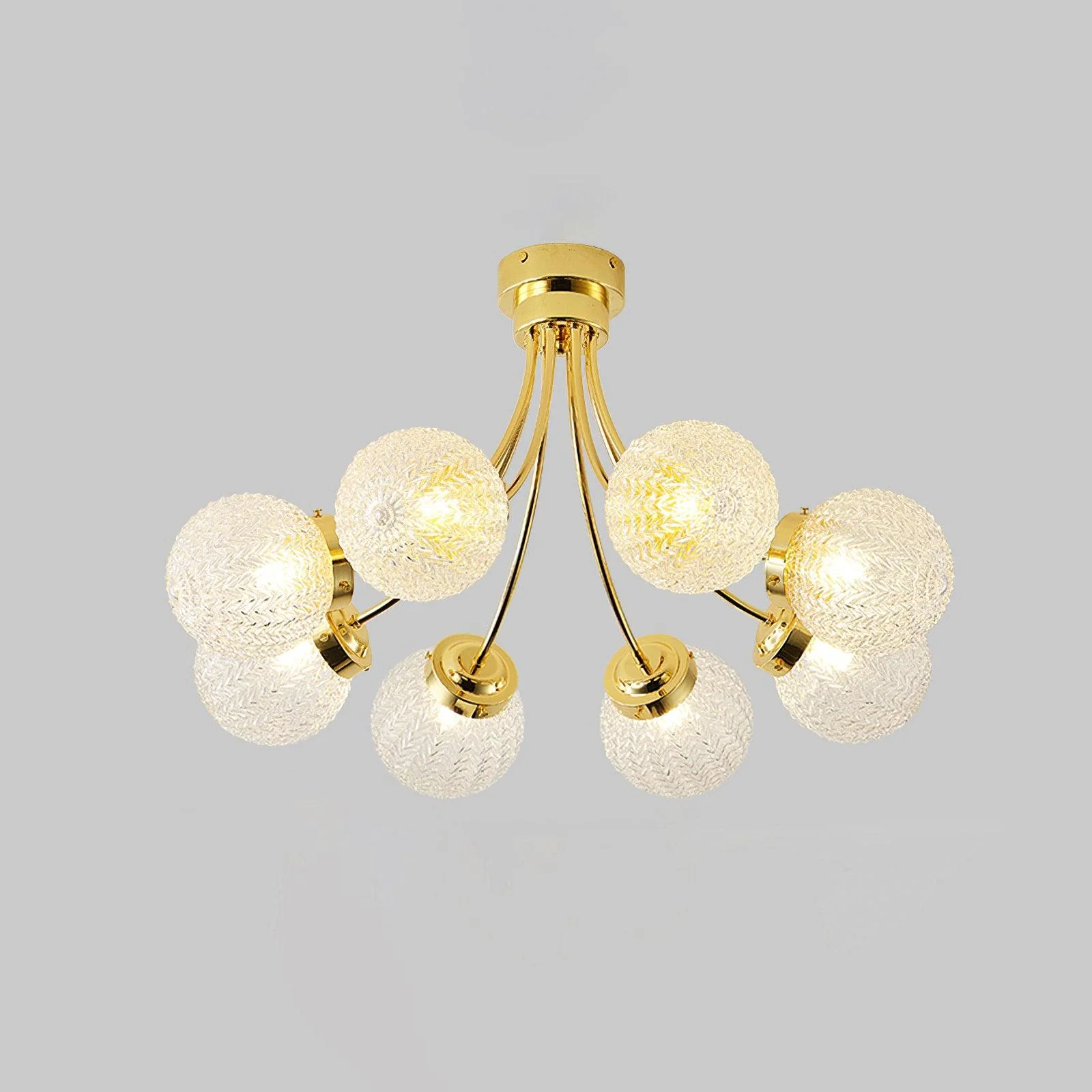 Carved Glass Ceiling Lamp - Image 31