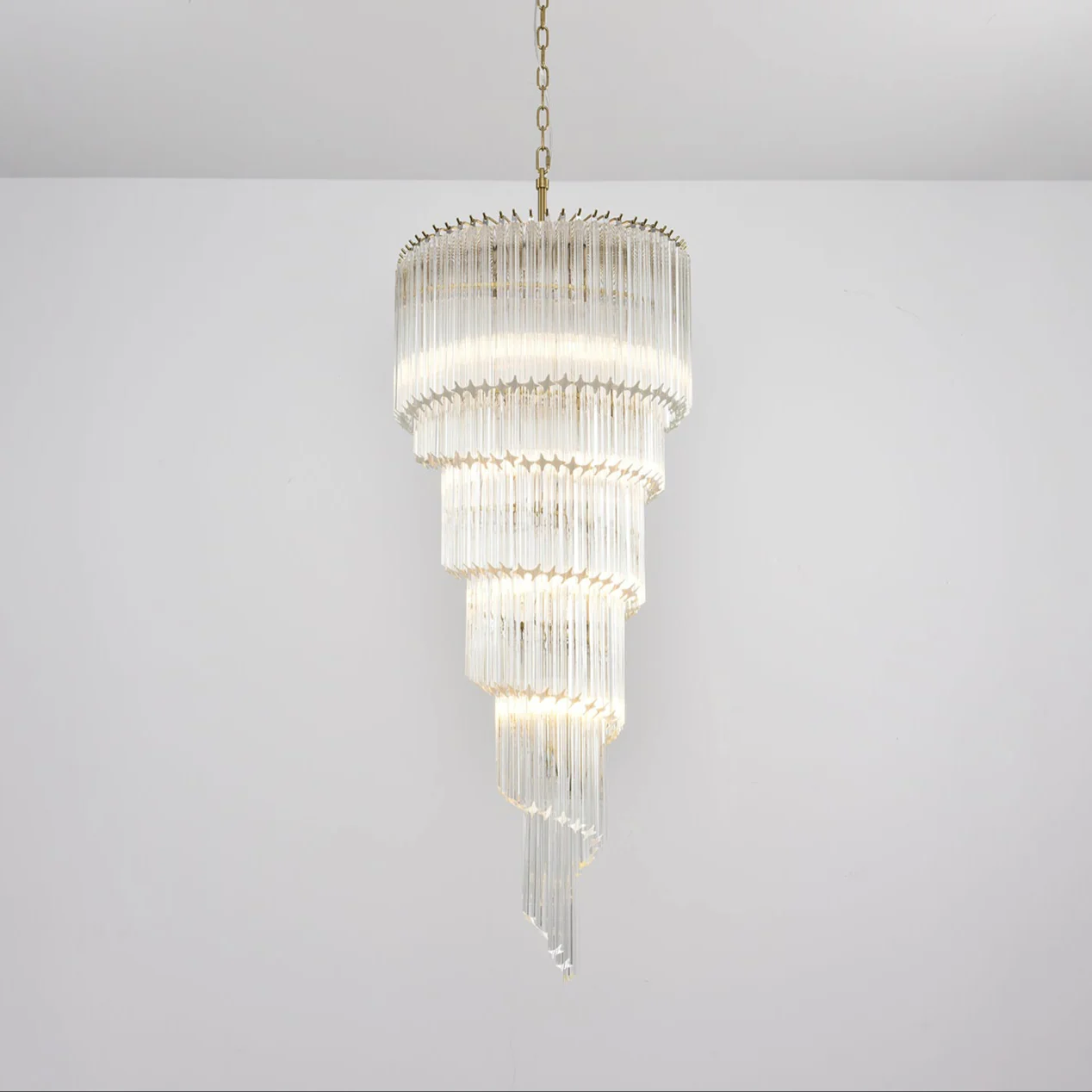 Cascada Spiral Clear Chandelier - Image 13