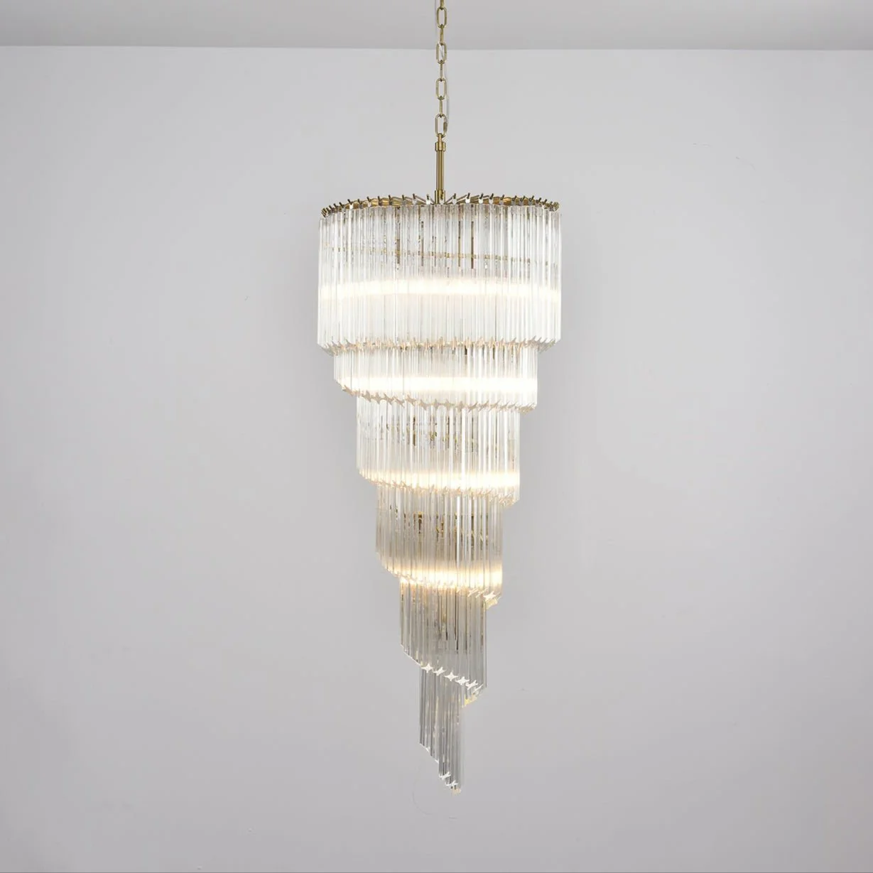 Cascada Spiral Clear Chandelier - Image 15
