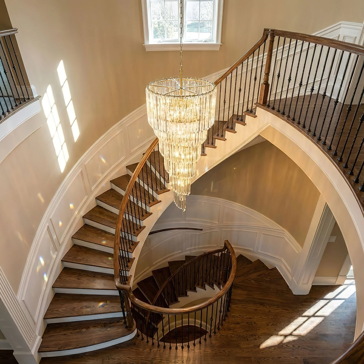 Cascada Spiral Clear Chandelier - Image 9