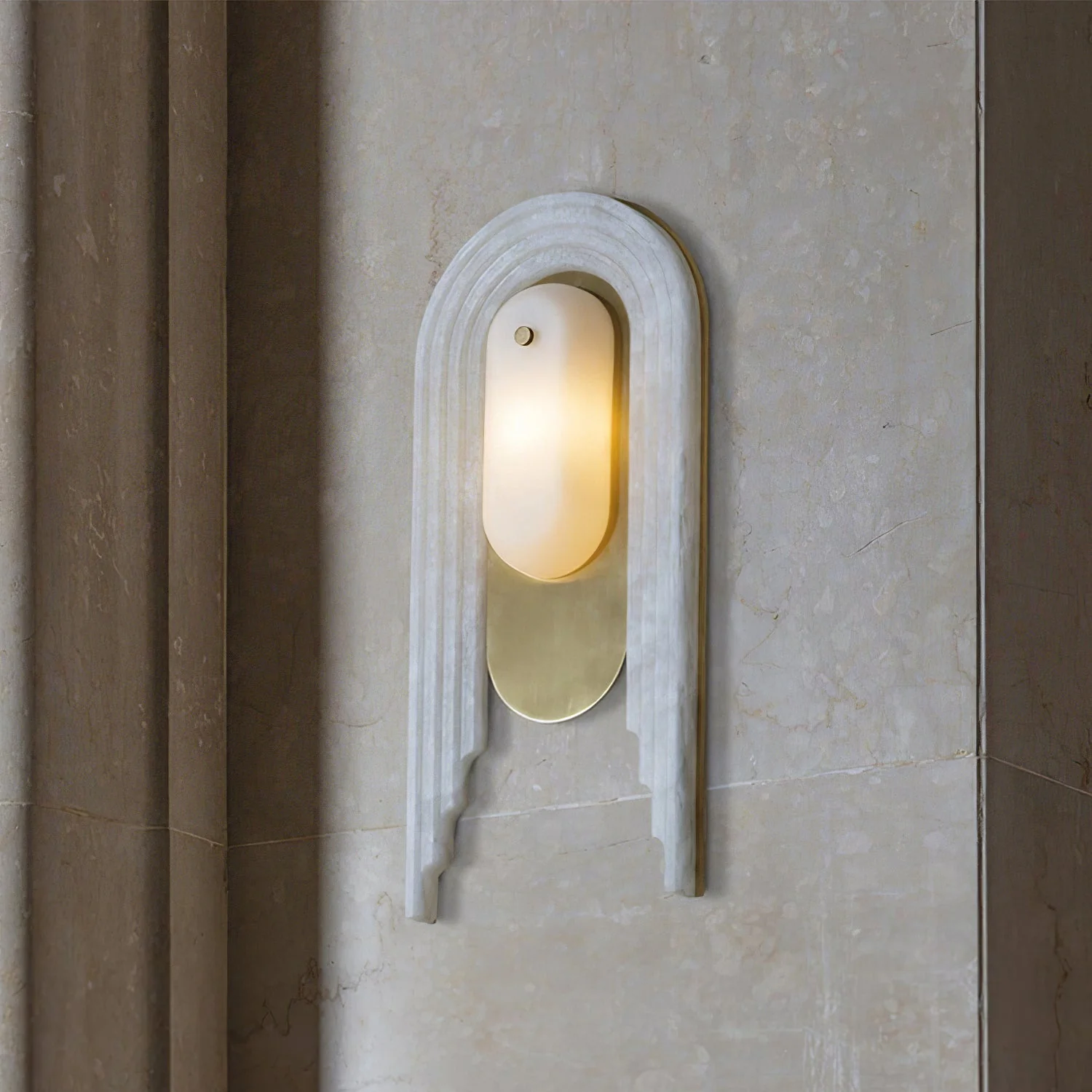 Cascada Alabaster Wall Sconce - Image 2