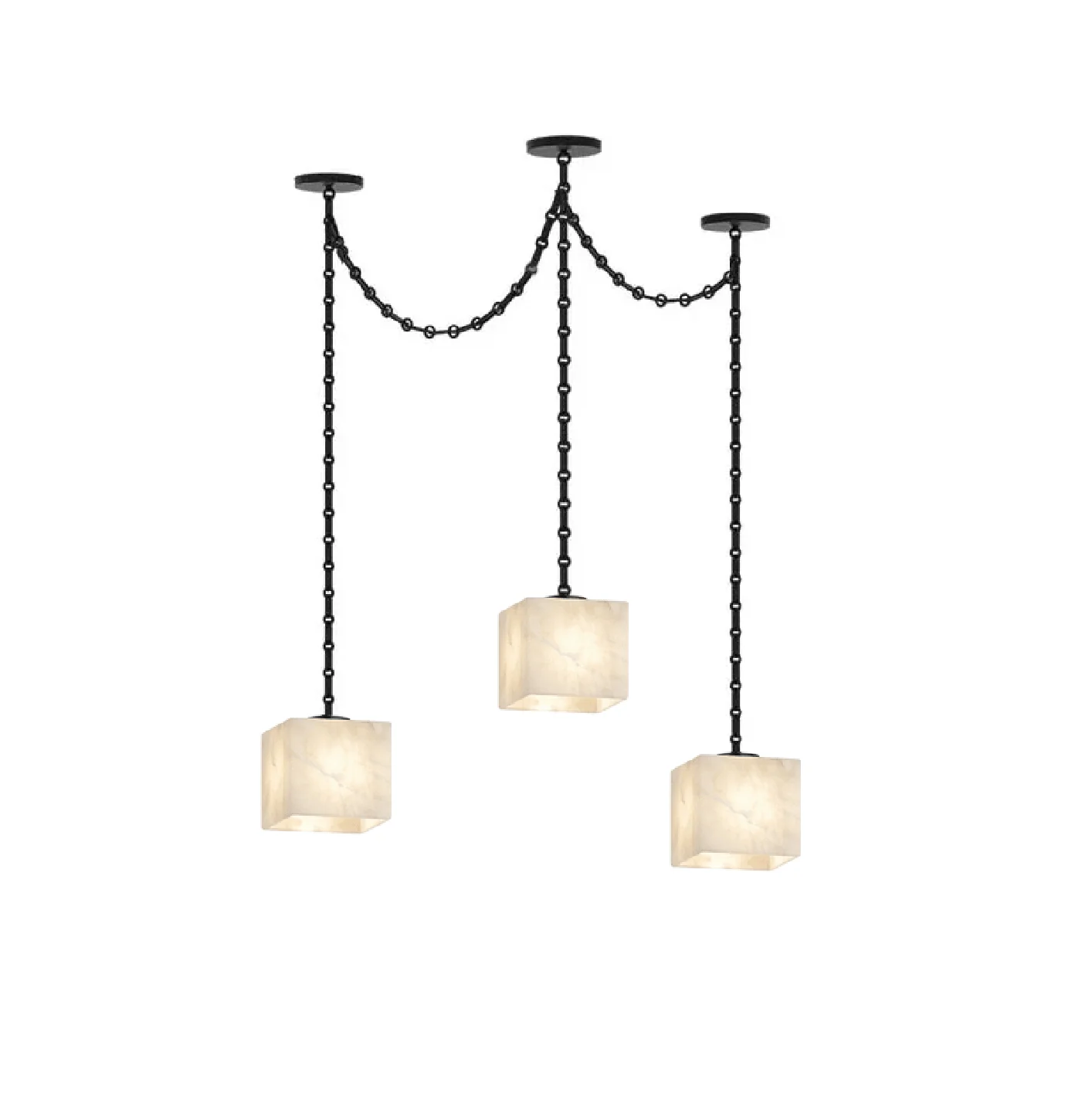Cascade Chain Cube Chandelier - Image 19