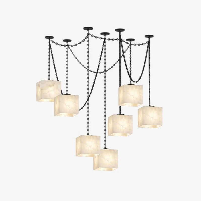 Cascade Chain Cube Chandelier - Image 8