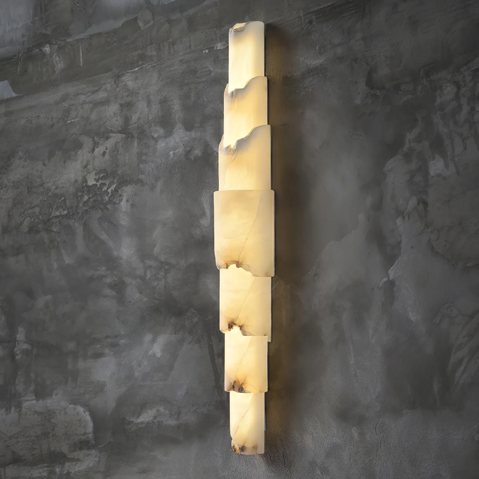 Cascading Alabaster Wall Sconce - Image 10