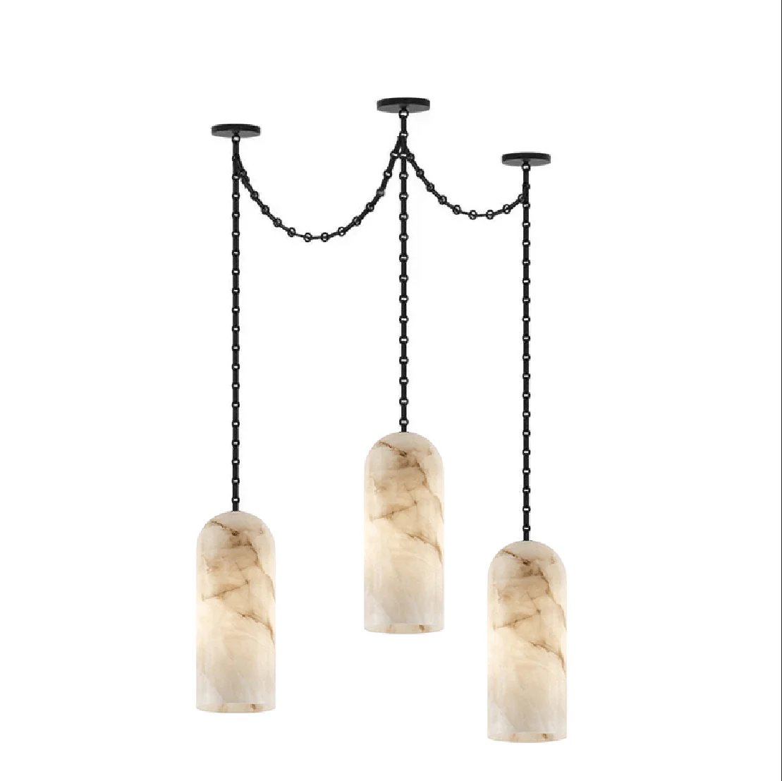 Cascading Chain Capsule Chandelier - Image 18