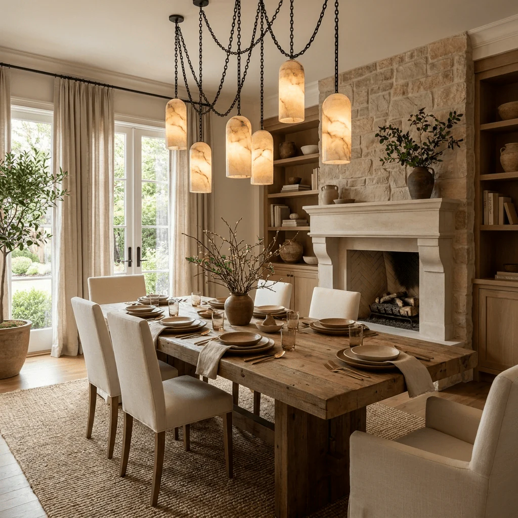 Cascading Chain Capsule Chandelier - Image 2