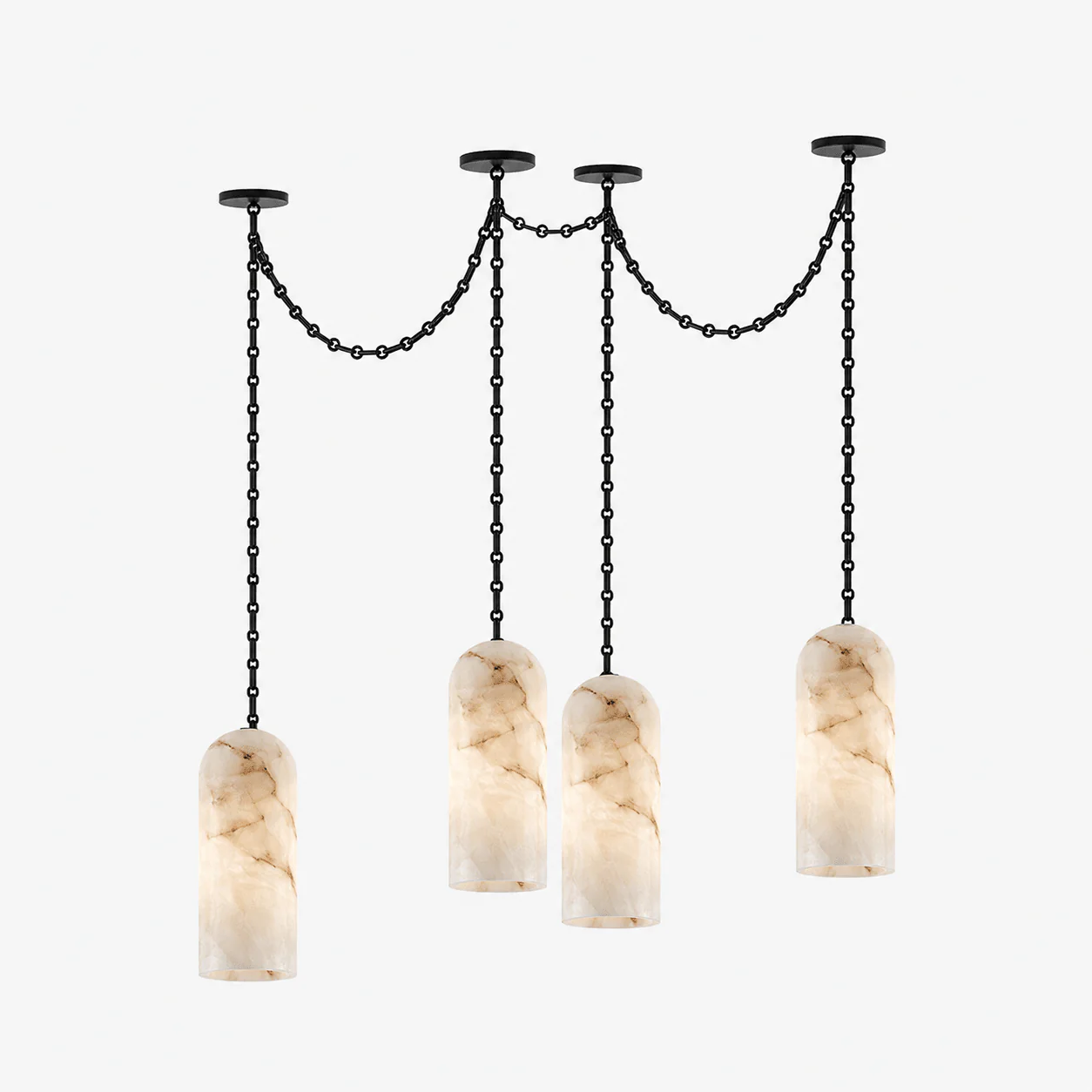 Cascading Chain Capsule Chandelier - Image 20