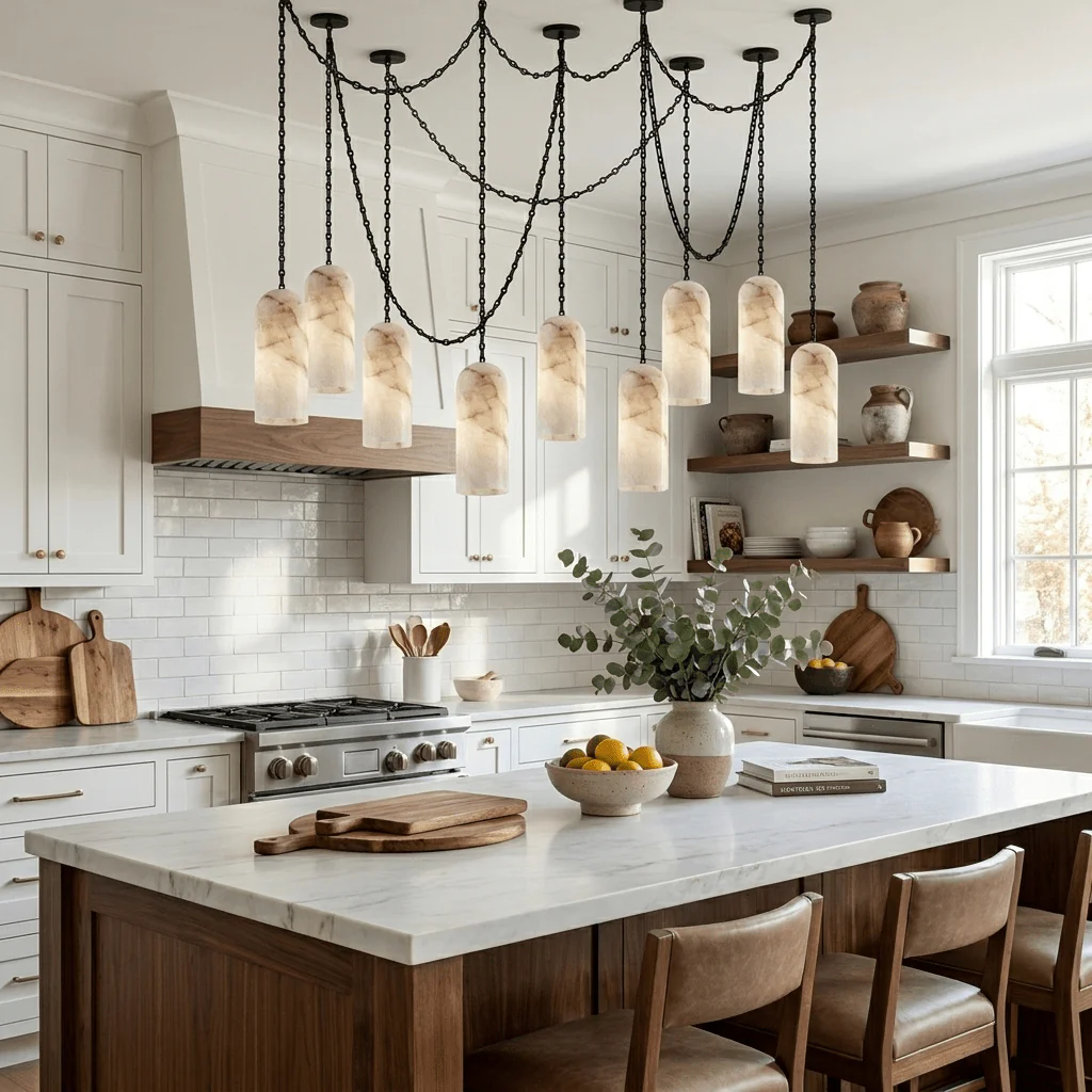 Cascading Chain Capsule Chandelier - Image 6