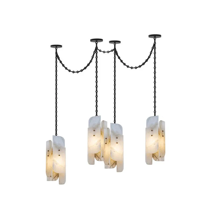 Cascading Chain Cluster Chandelier - Image 16