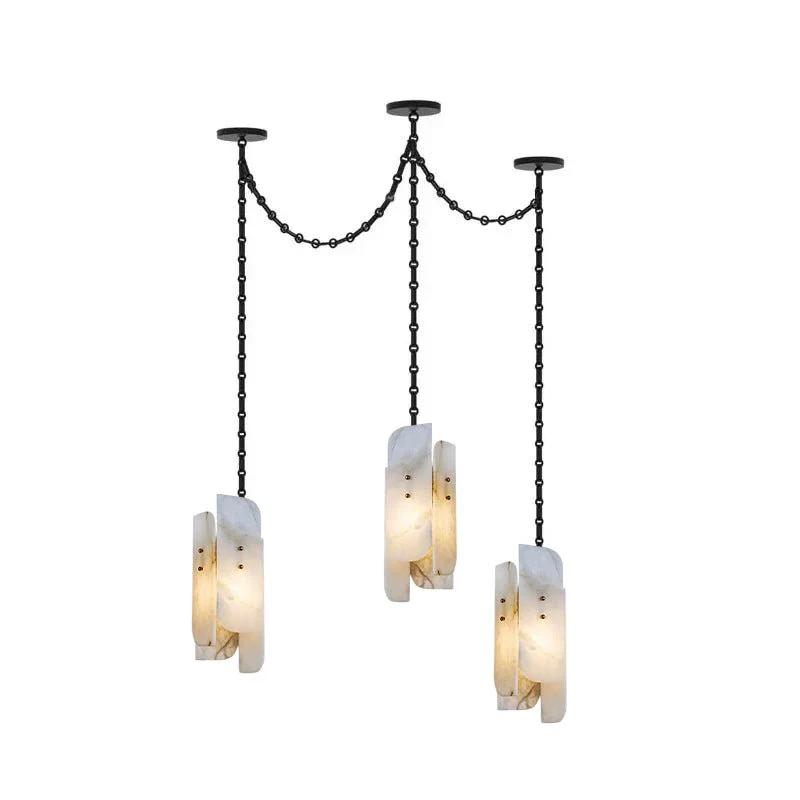 Cascading Chain Cluster Chandelier - Image 9