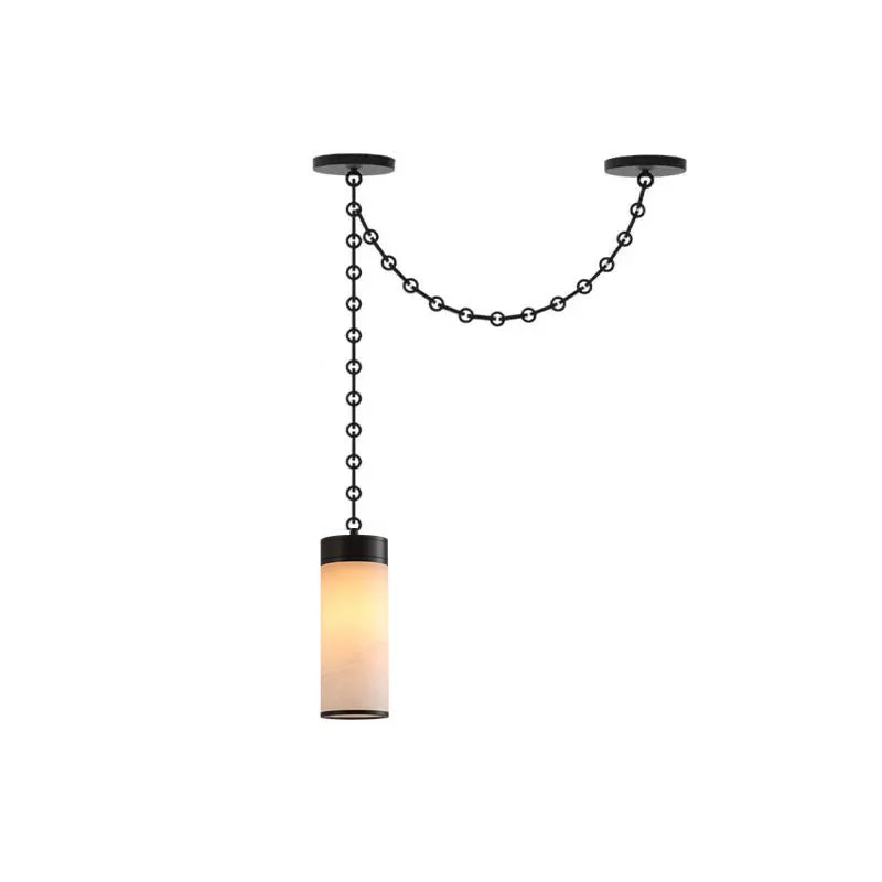 Cascading Chain Cylinder Chandelier - Image 14
