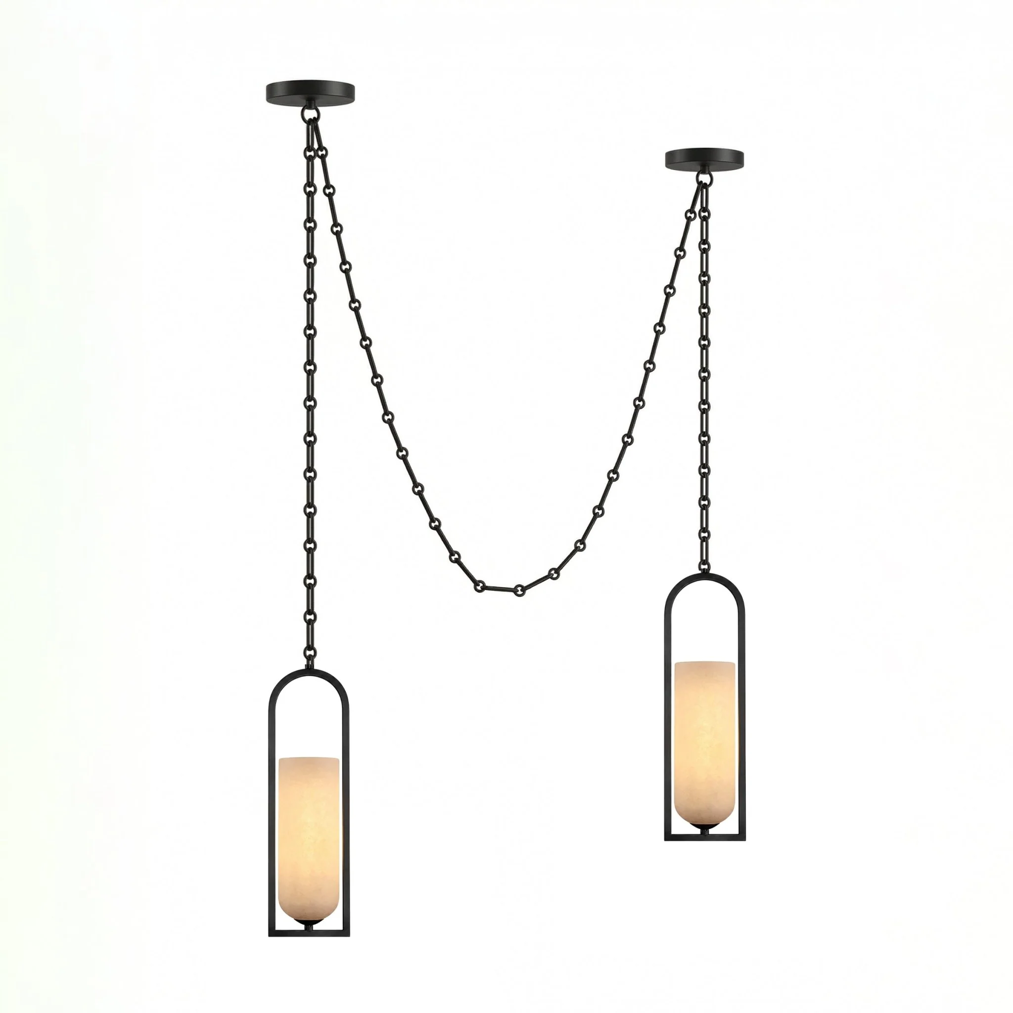 Cascading Chain Lantern Chandelier - Image 17
