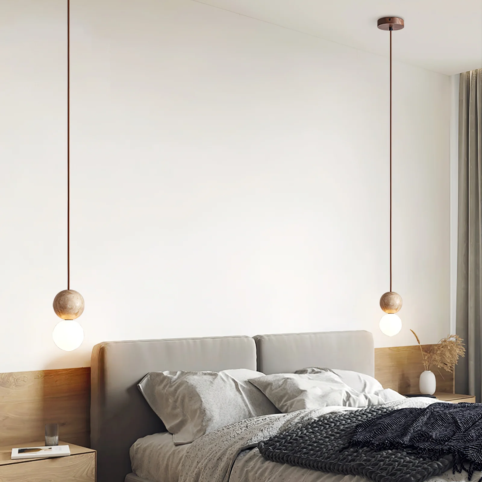 Cassia Travertine Pendant Light - Image 17