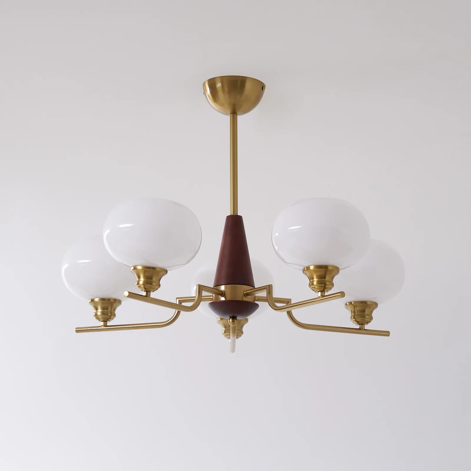 Celeste Sphere Walnut Chandelier - Image 33