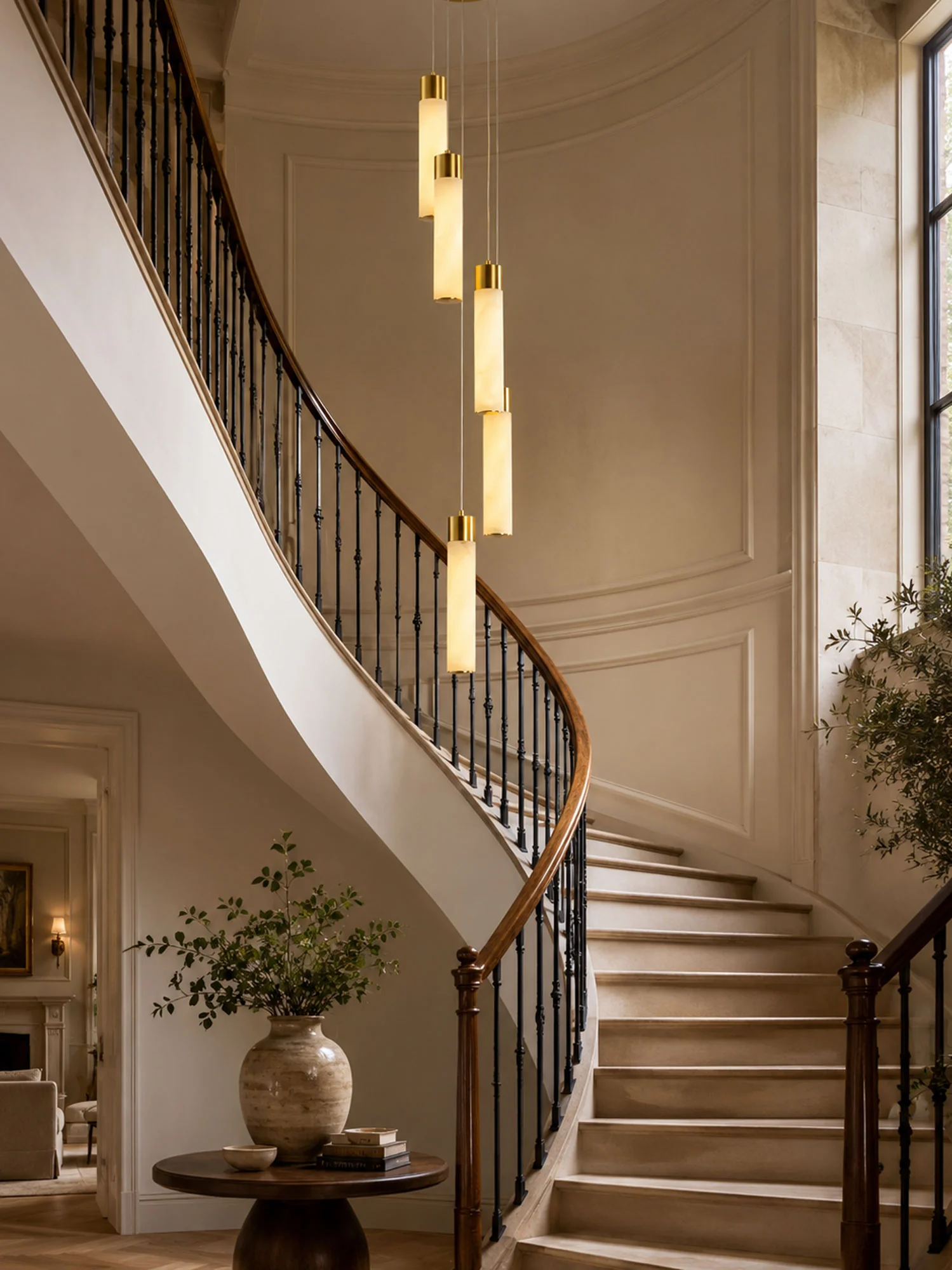 Celestial Alabaster Cascade Chandelier - Image 11