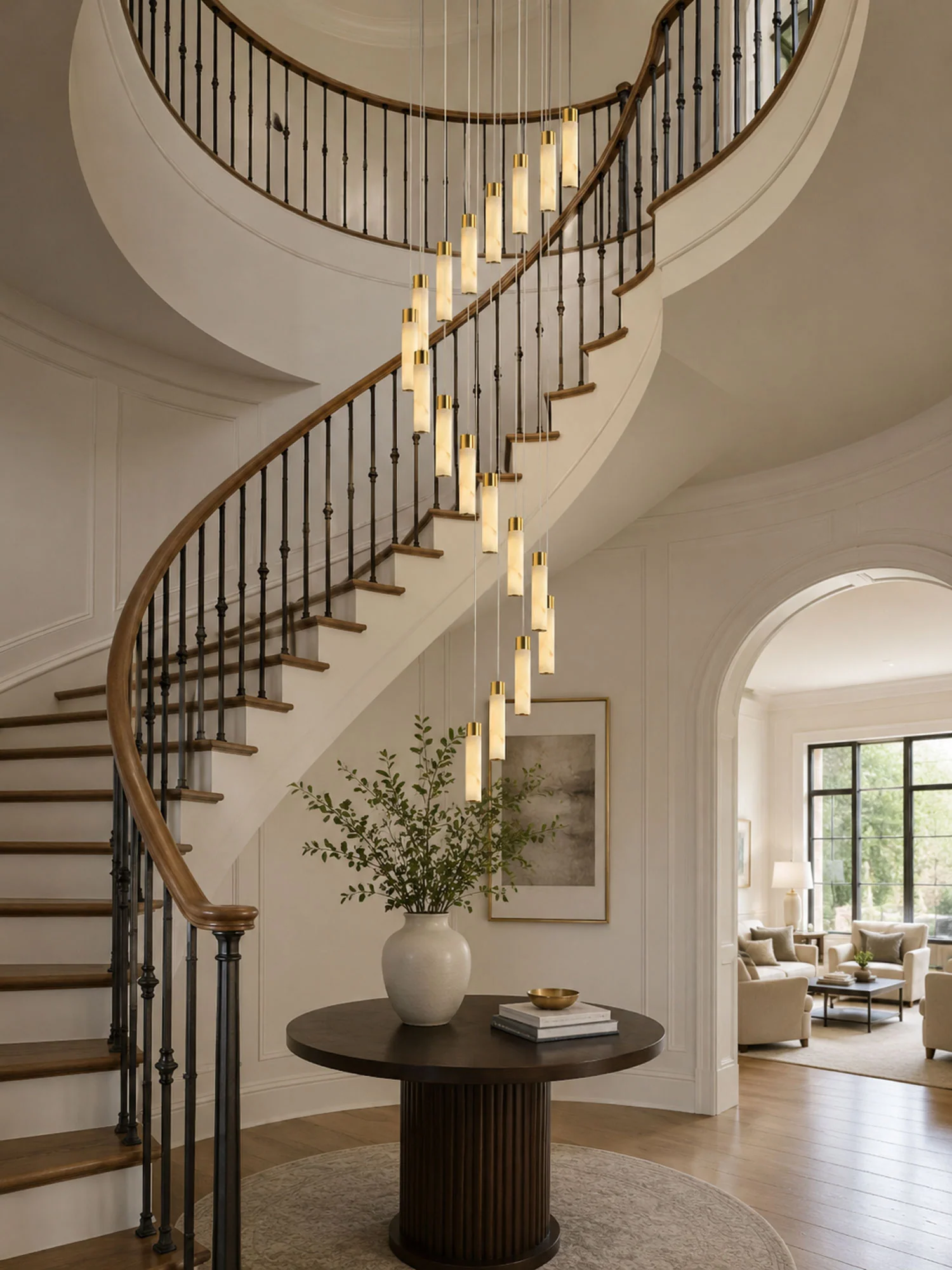 Celestial Alabaster Cascade Chandelier - Image 12