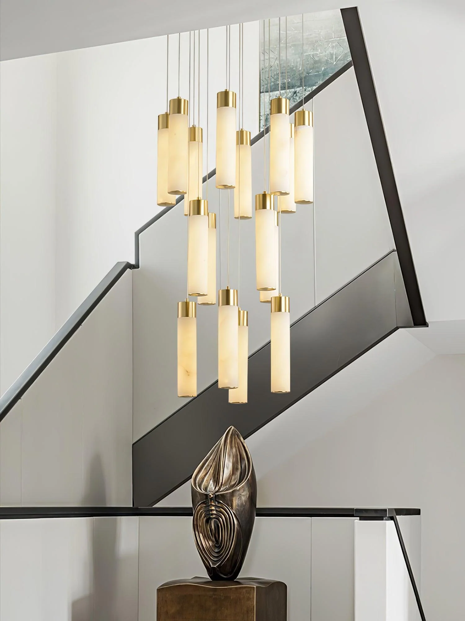 Celestial Alabaster Cascade Chandelier - Image 21
