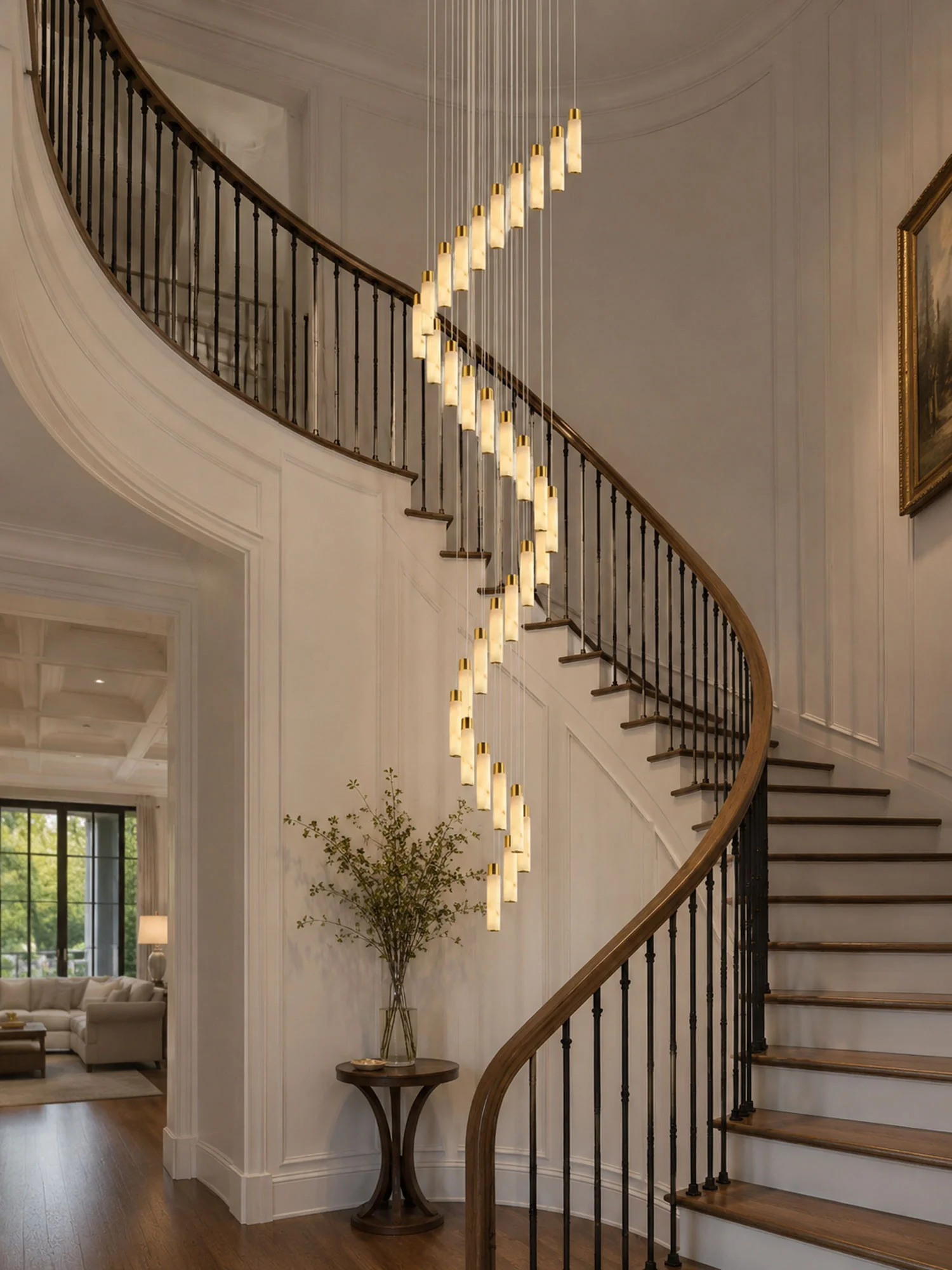 Celestial Alabaster Cascade Chandelier - Image 9