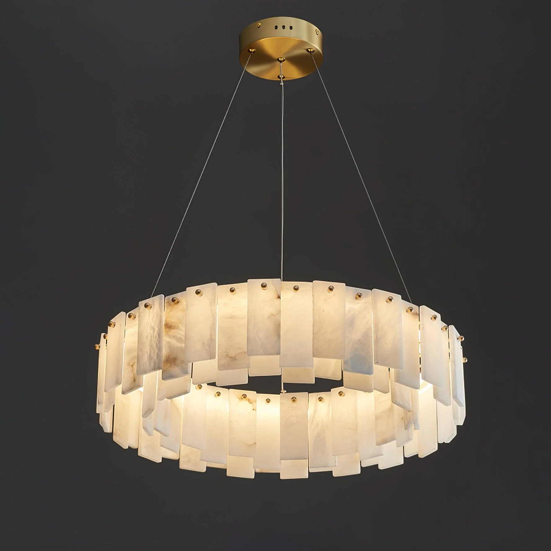 Celestial Alabaster Round Chandelier - Image 15