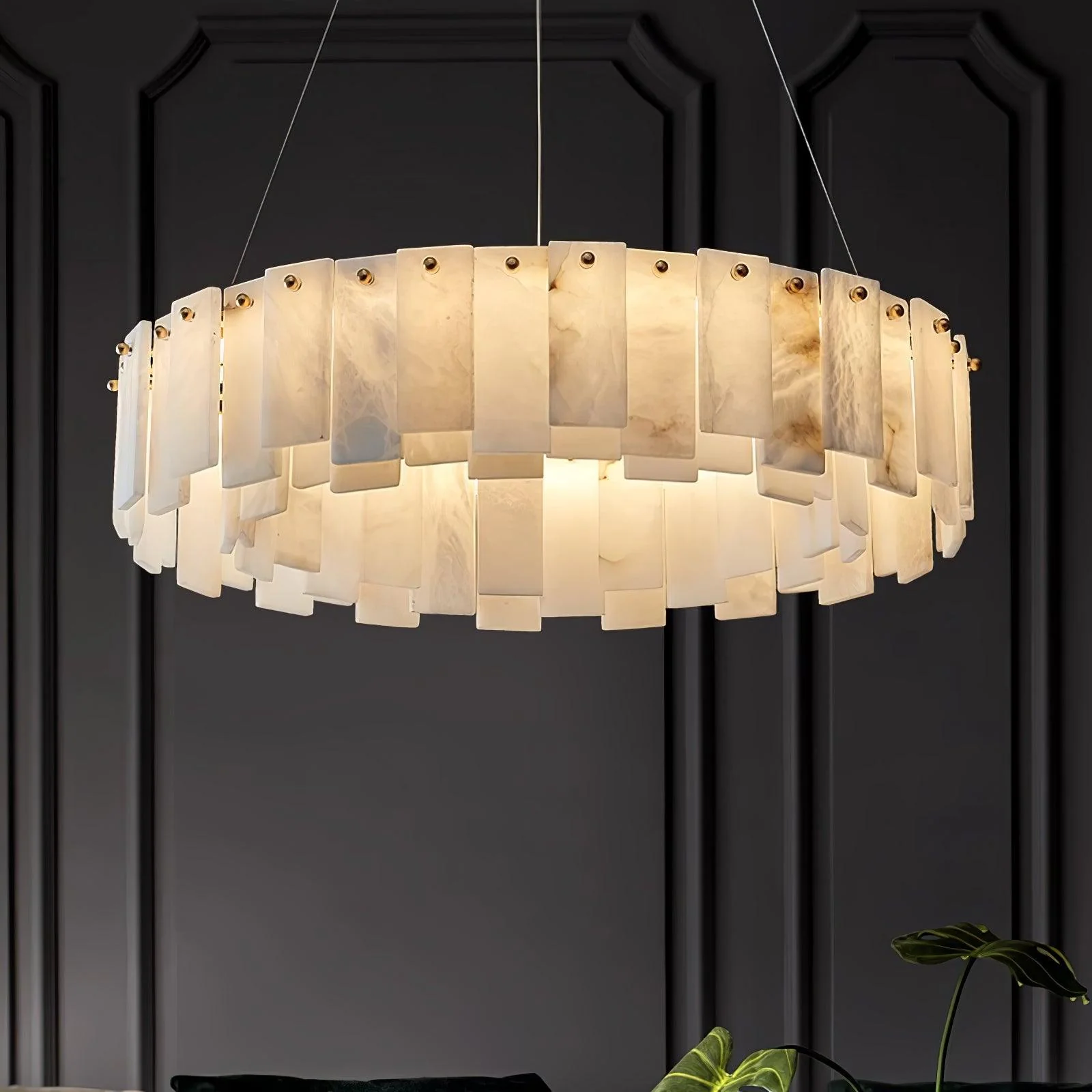 Celestial Alabaster Round Chandelier - Image 8