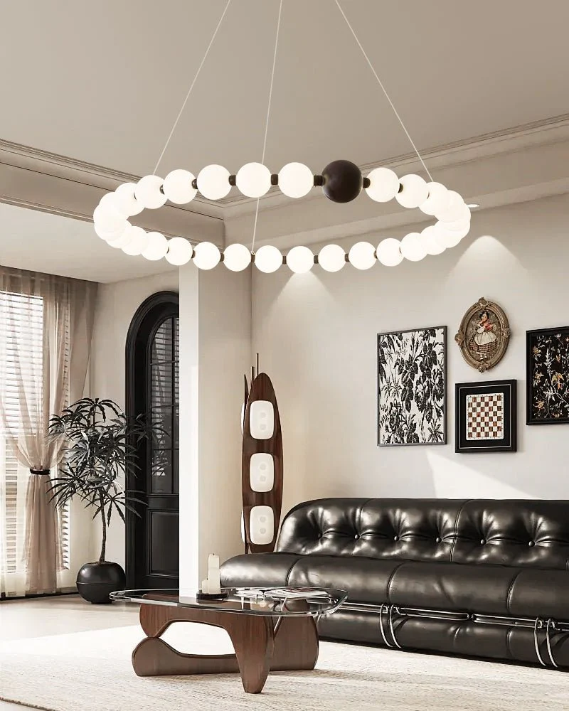 Celestial Bead Ring Chandelier - Image 12