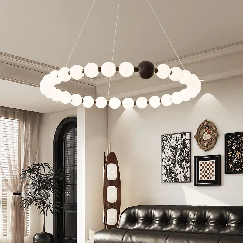 Celestial Bead Ring Chandelier - Image 2