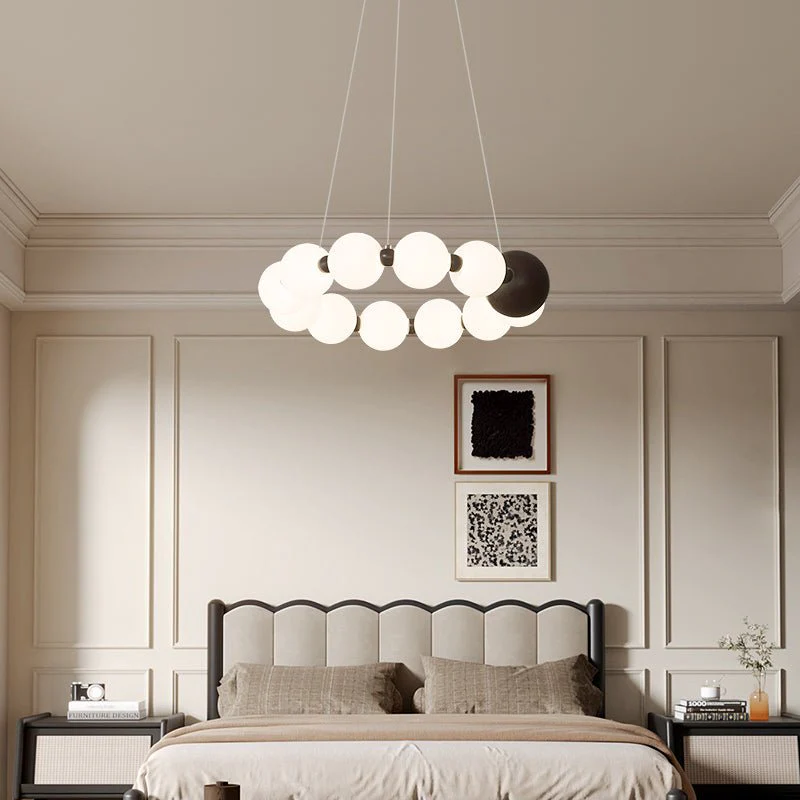 Celestial Bead Ring Chandelier - Image 5