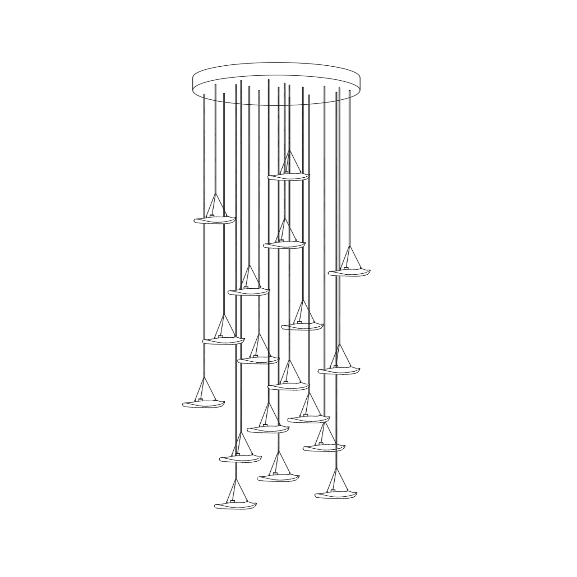 Manta Drift Chandelier - Image 25