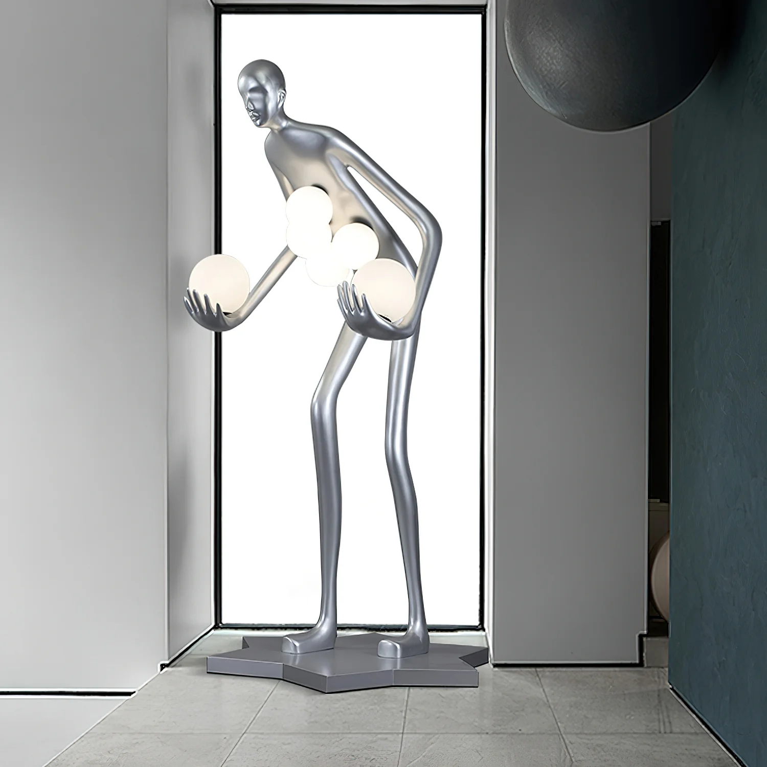 Celestial Guardian Sculpture Floor Lamp - Image 14