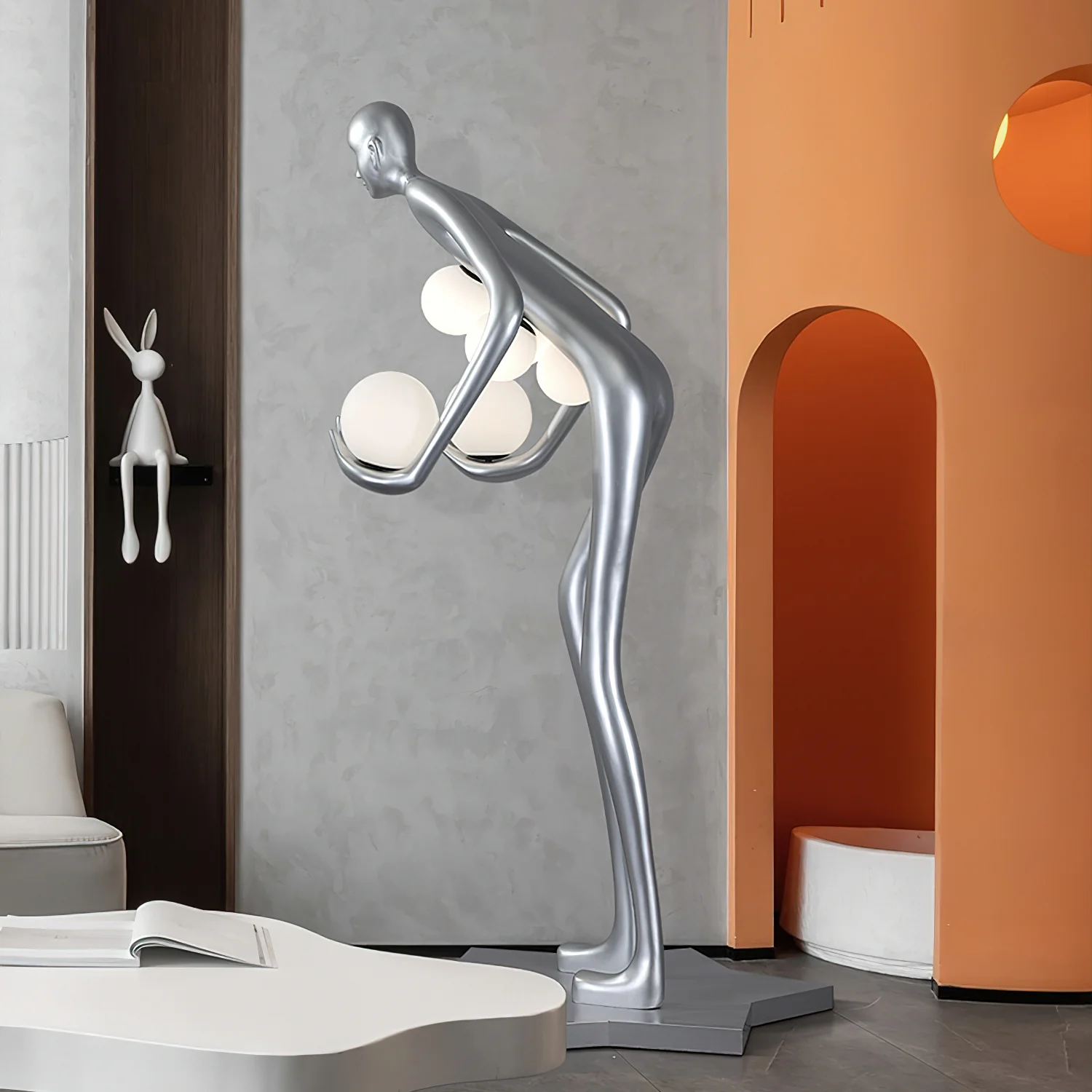 Celestial Guardian Sculpture Floor Lamp - Image 21
