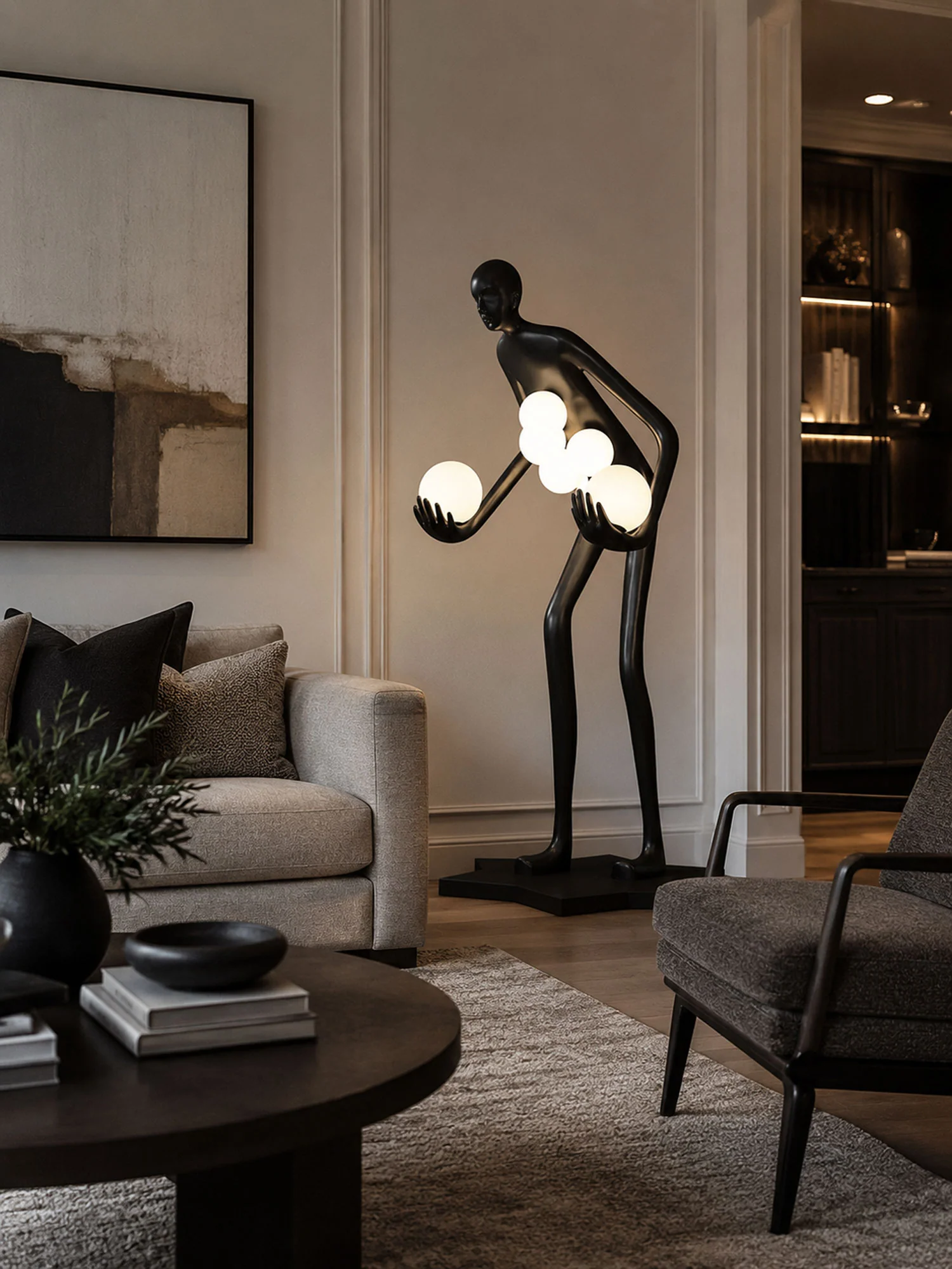 Celestial Guardian Sculpture Floor Lamp - Image 9
