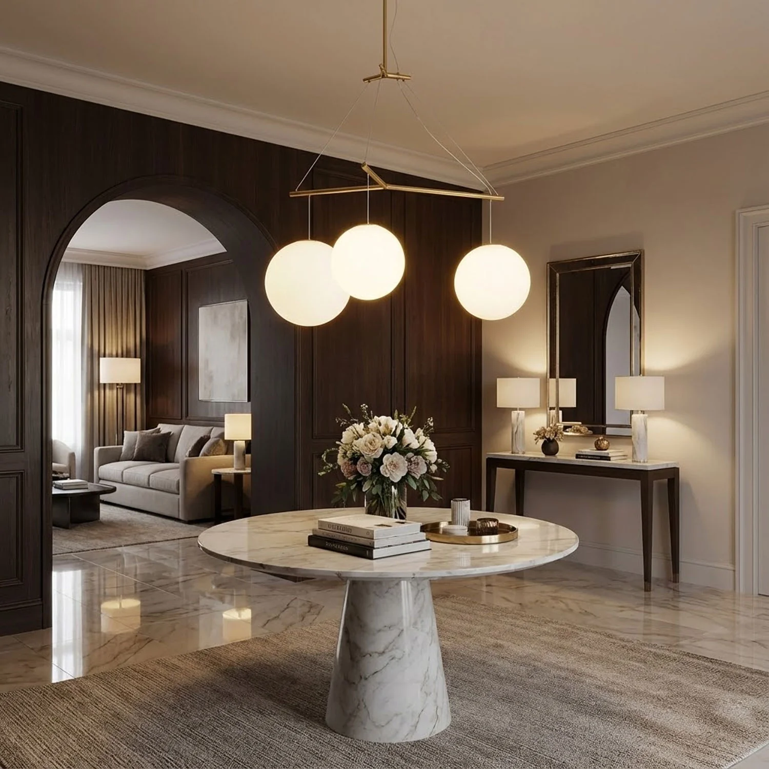 Celestial Orb Trio Pendant Lamp - Image 2