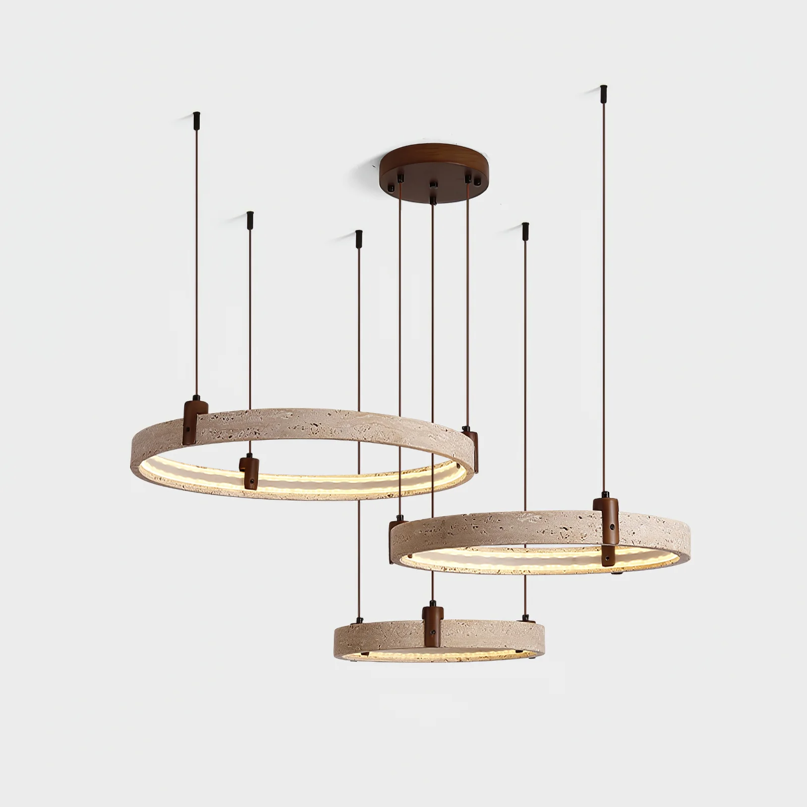 Celestial Orbit Travertine Chandelier - Image 20