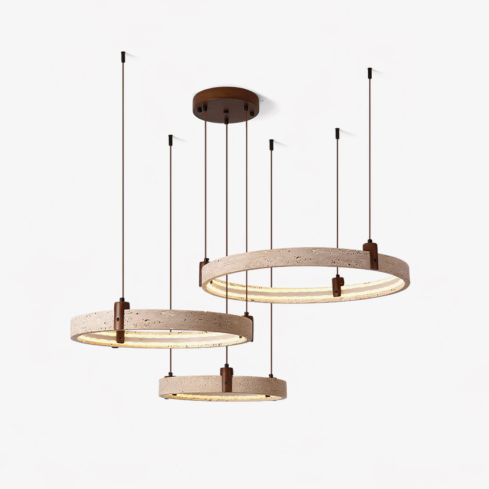 Celestial Orbit Travertine Chandelier - Image 26