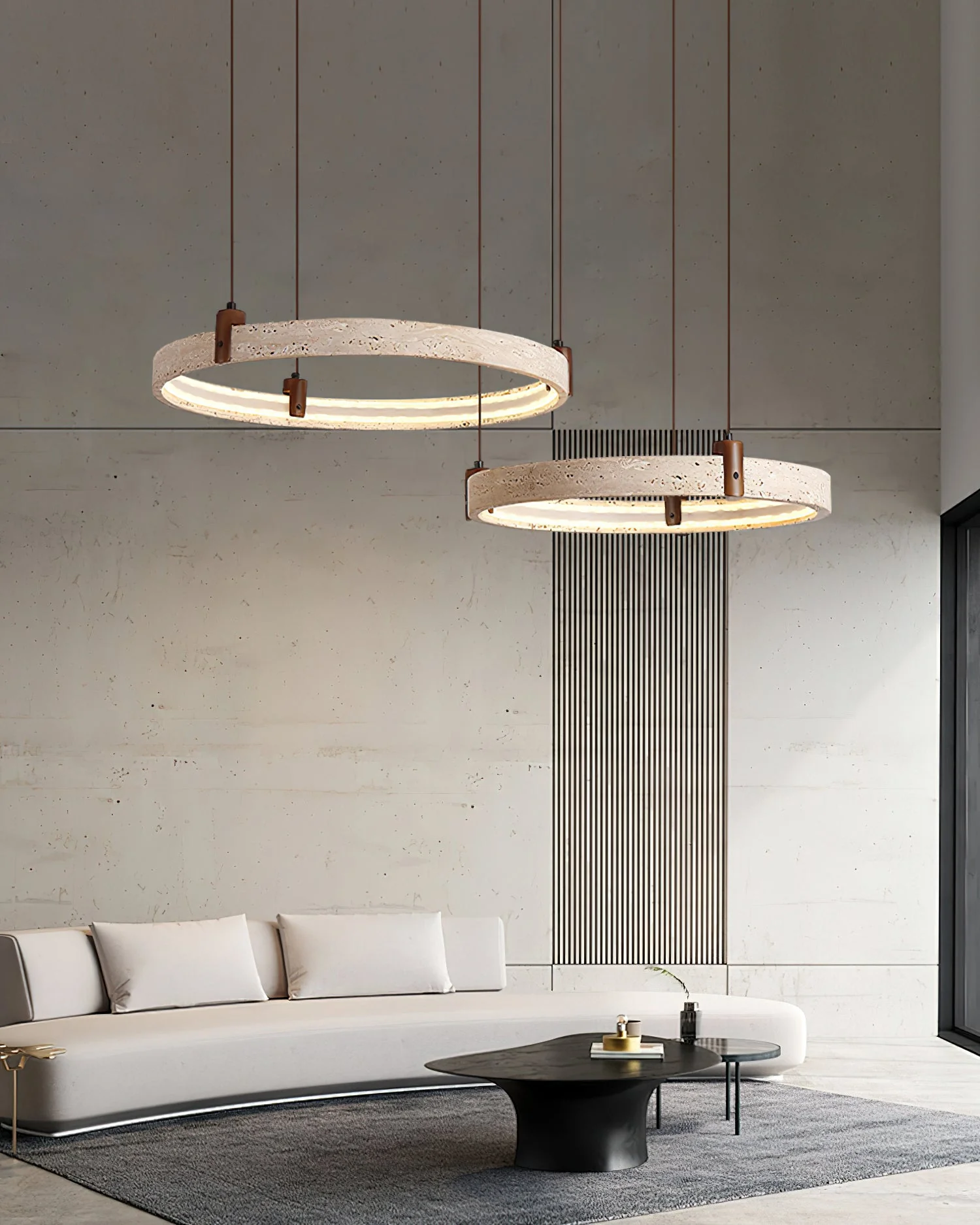 Celestial Orbit Travertine Chandelier - Image 28