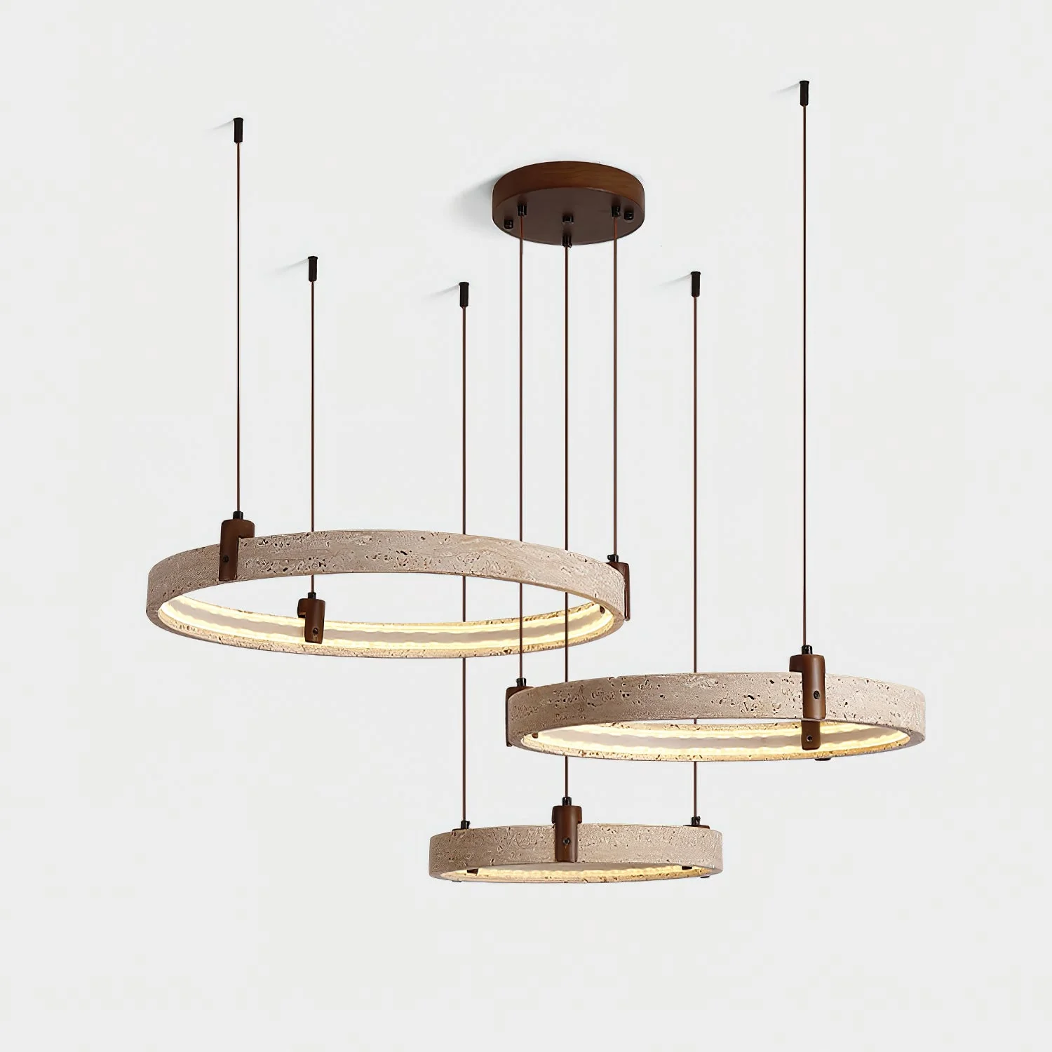 Celestial Orbit Travertine Chandelier - Image 37