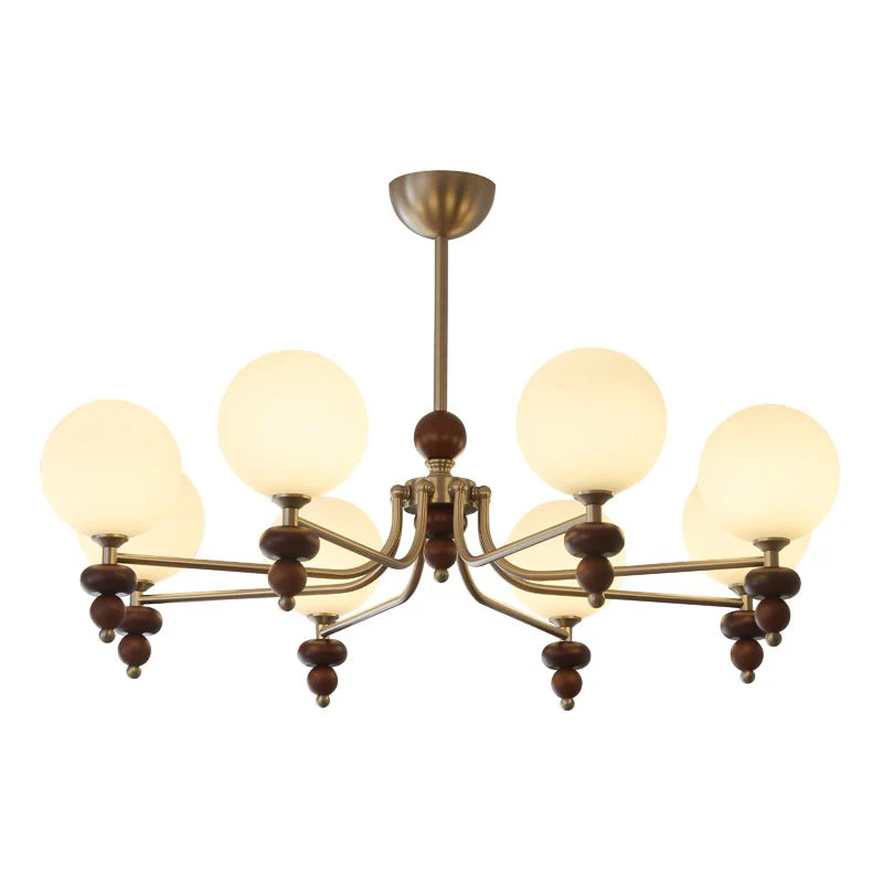 Celestial Sphere Walnut Chandelier - Image 13