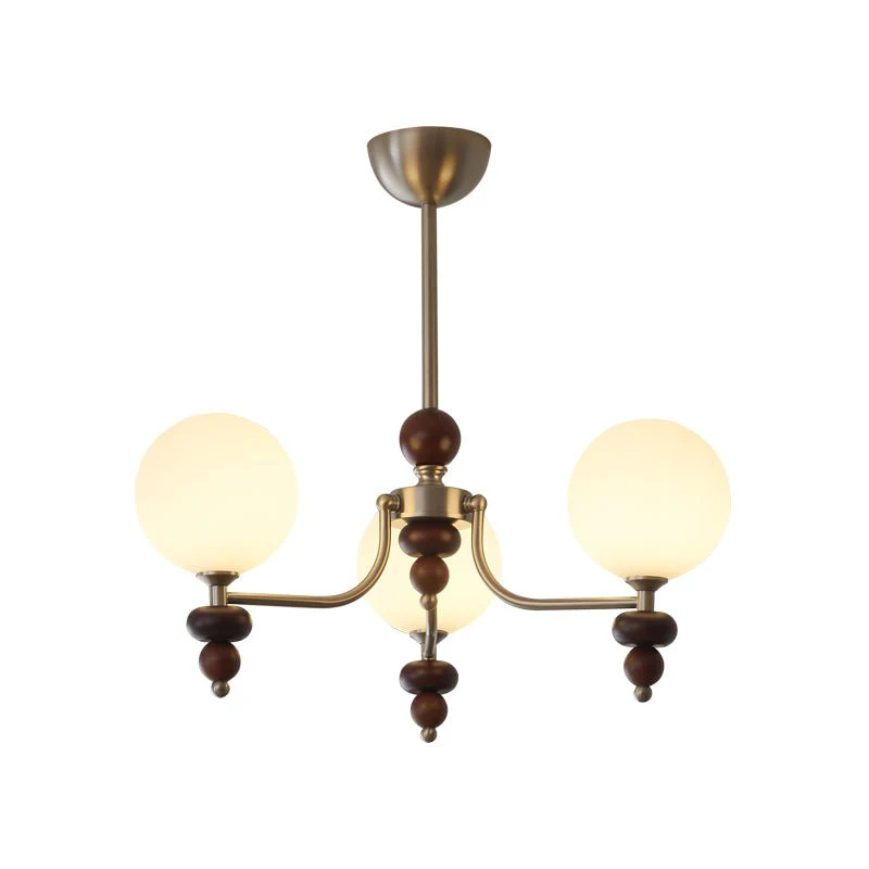 Celestial Sphere Walnut Chandelier - Image 14