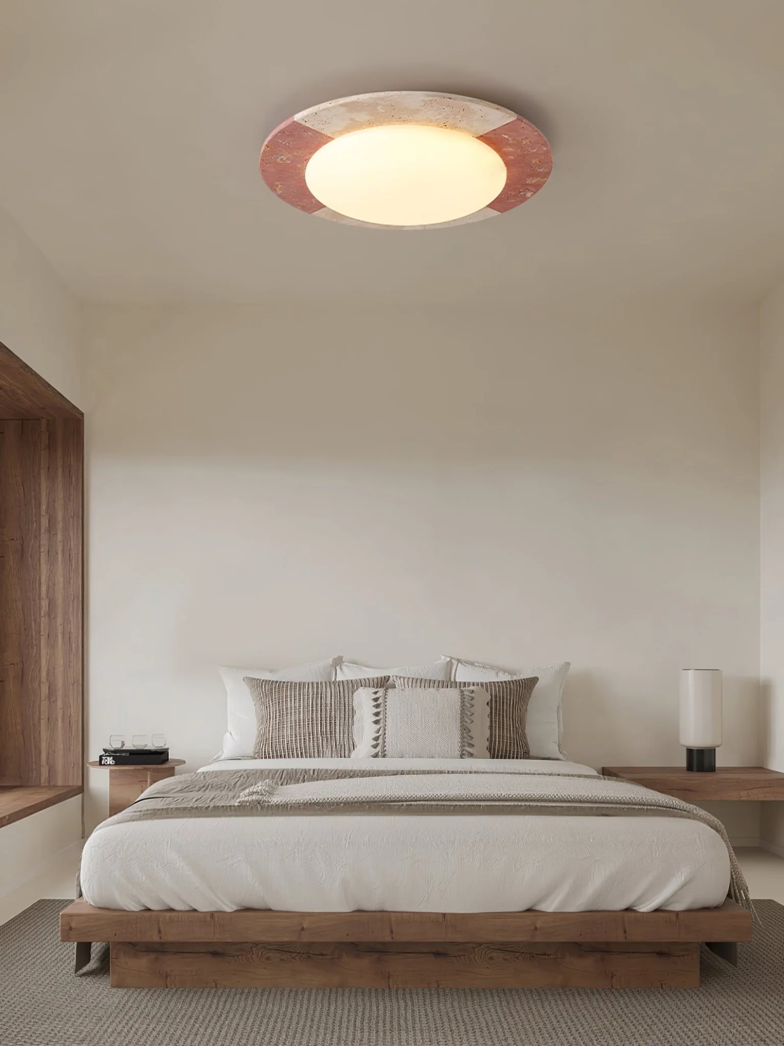 Celestial Travertine Ceiling Lamp - Image 4