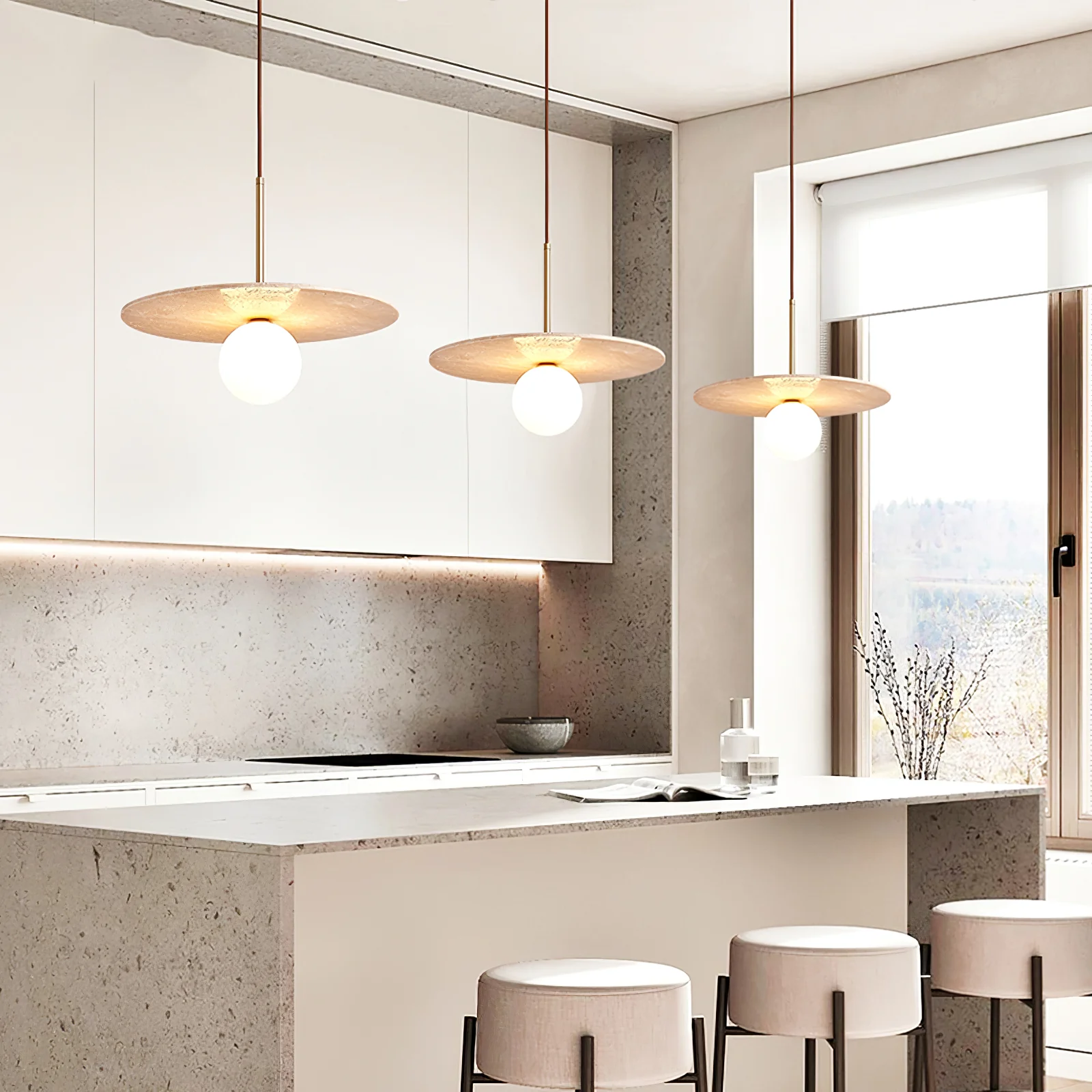 Celestial Travertine Pendant Light - Image 13