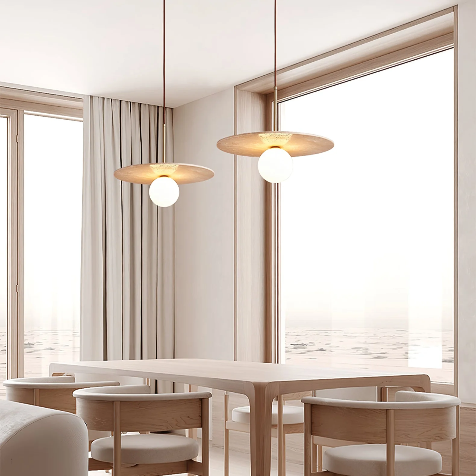 Celestial Travertine Pendant Light - Image 4