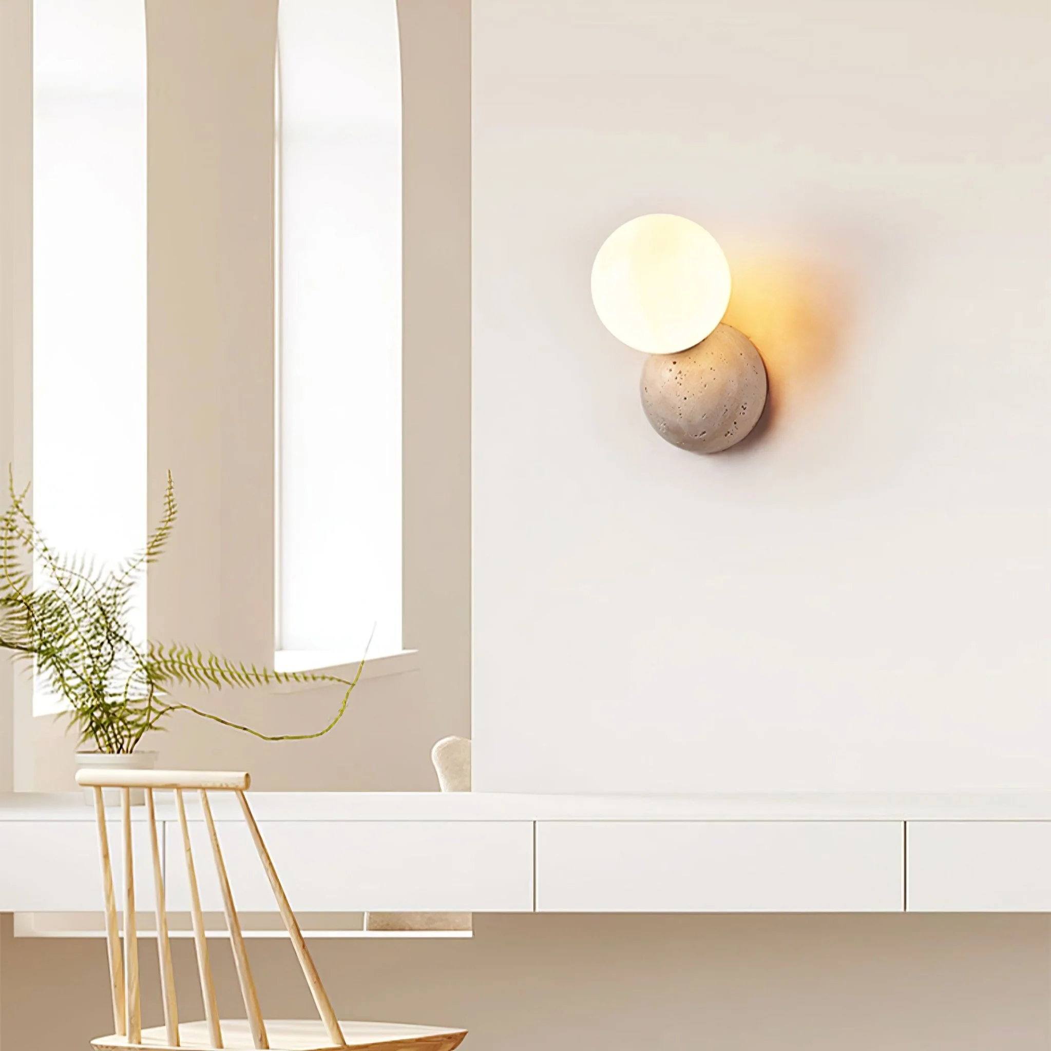 Celestial Travertine Wall Sconce - Image 11
