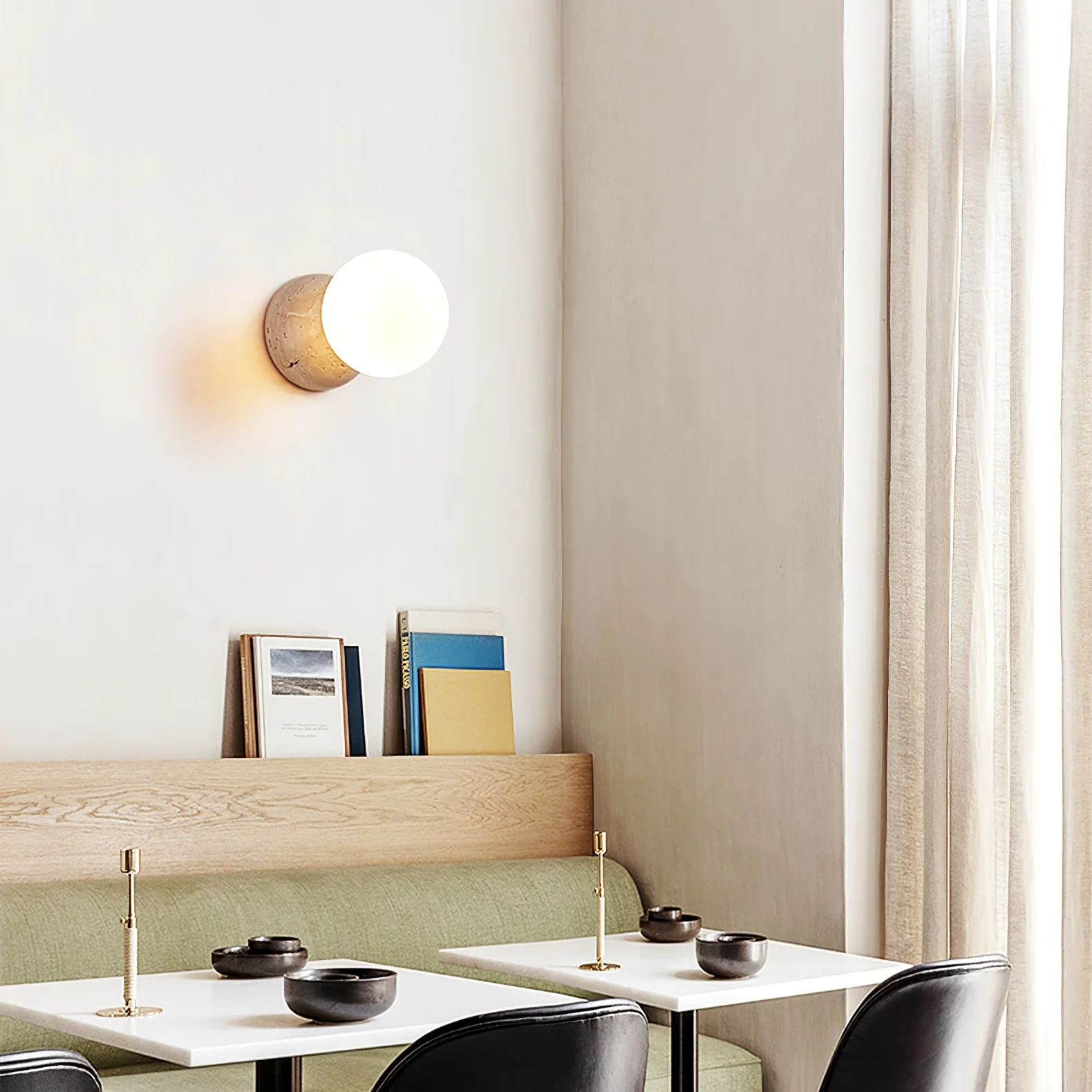 Celestial Travertine Wall Sconce - Image 5