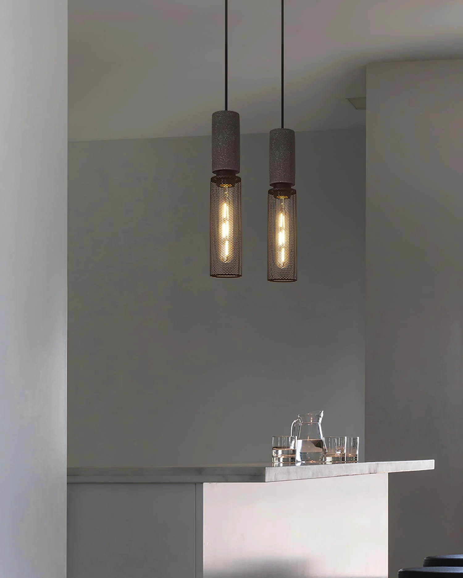 Cement Mesh Pendant Light - Image 33