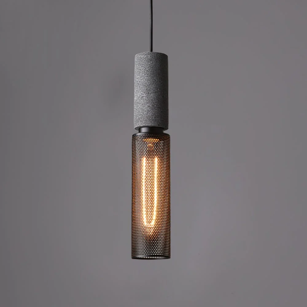 Cement Mesh Pendant Light - Image 6