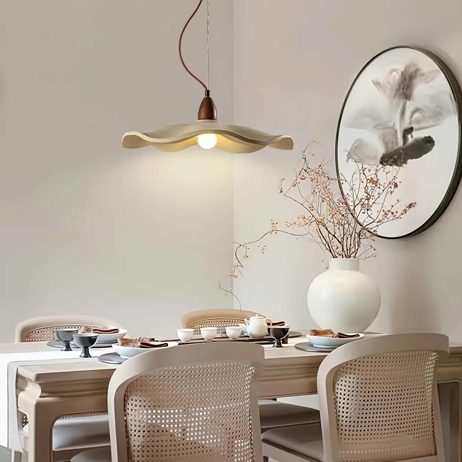 Cement Wave Pendant Light - Image 15