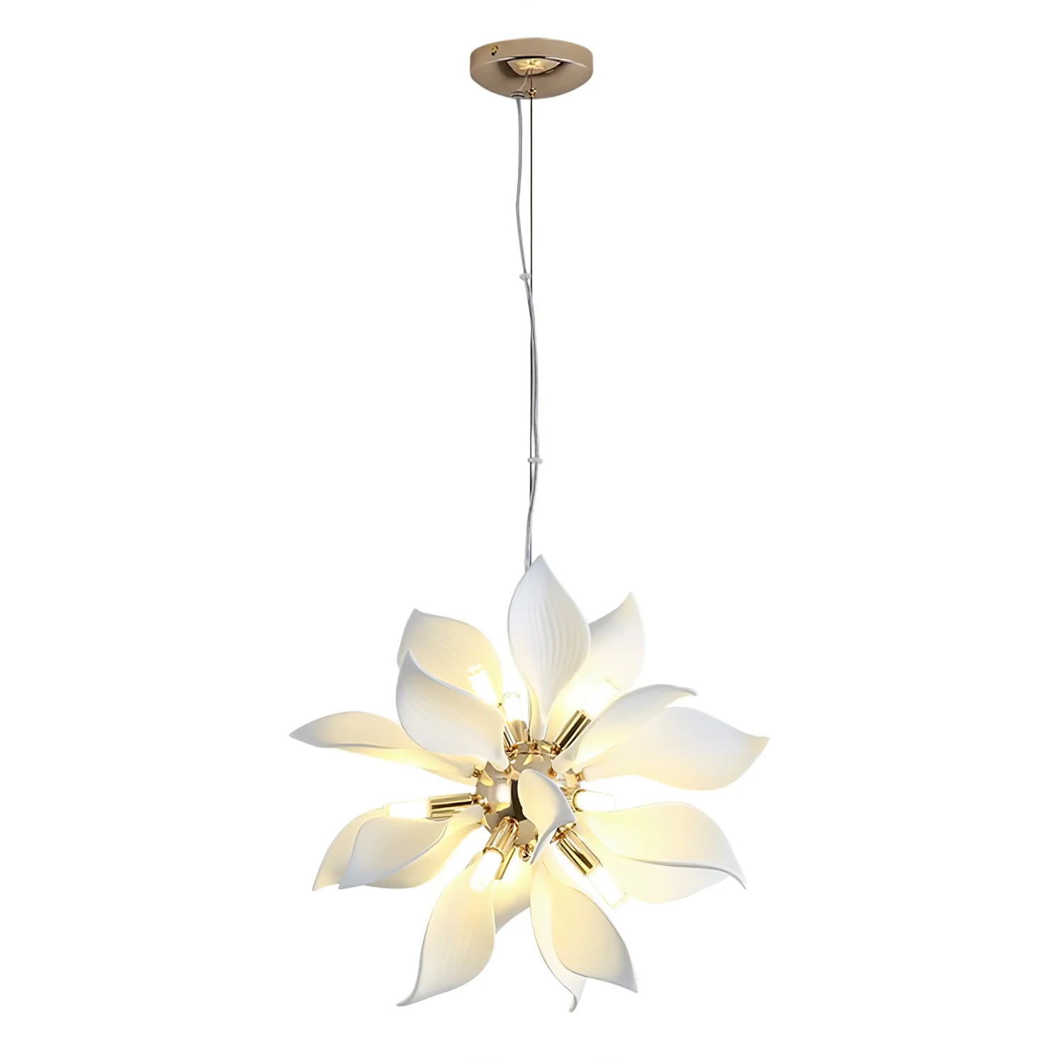 Ceramic Petals Blooming Chandelier - Image 29