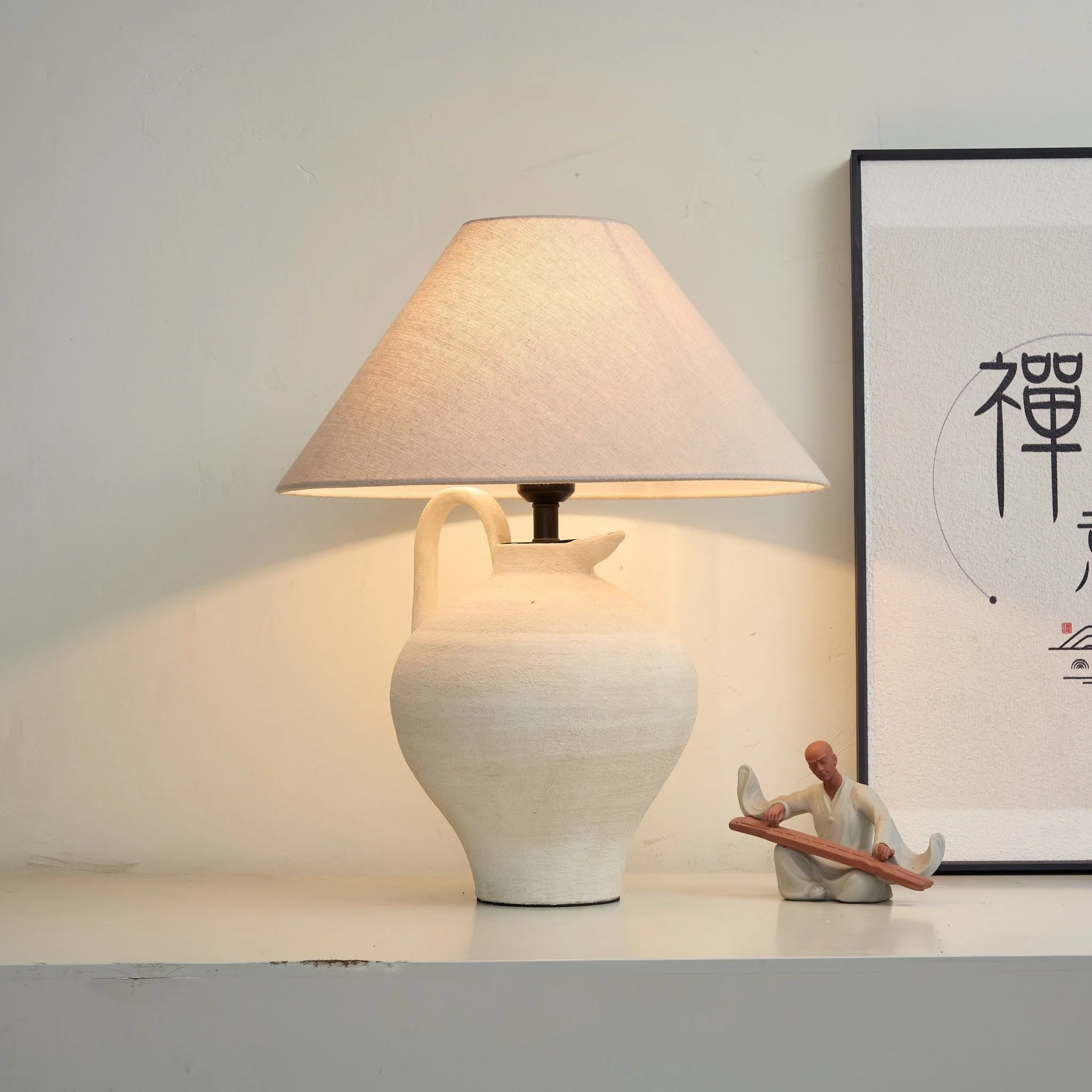 Ceramic Pitcher Shaped Table Lamp - Image 2